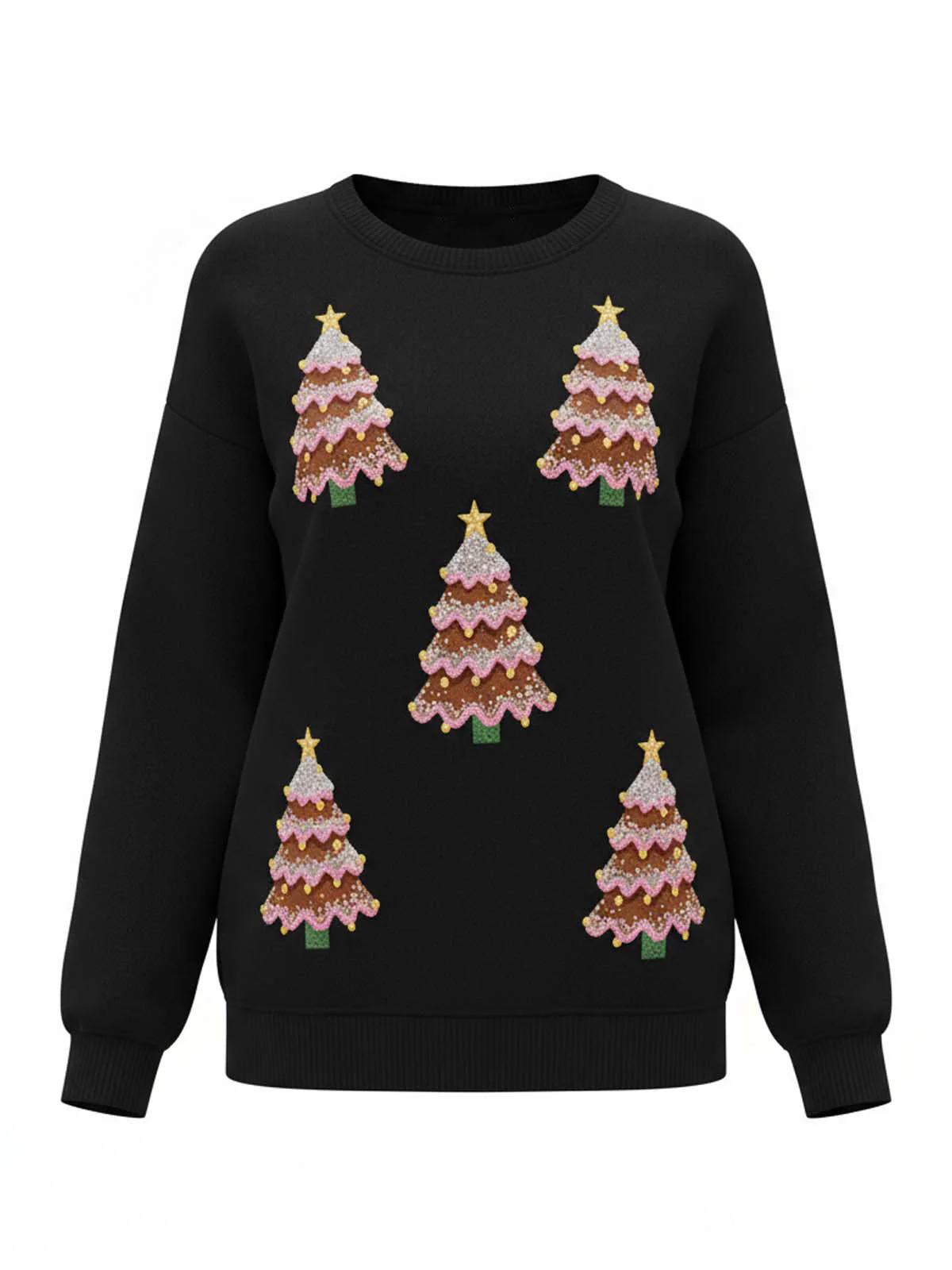 1980er Weihnachtsbaum Paillette Pullover - Image 15