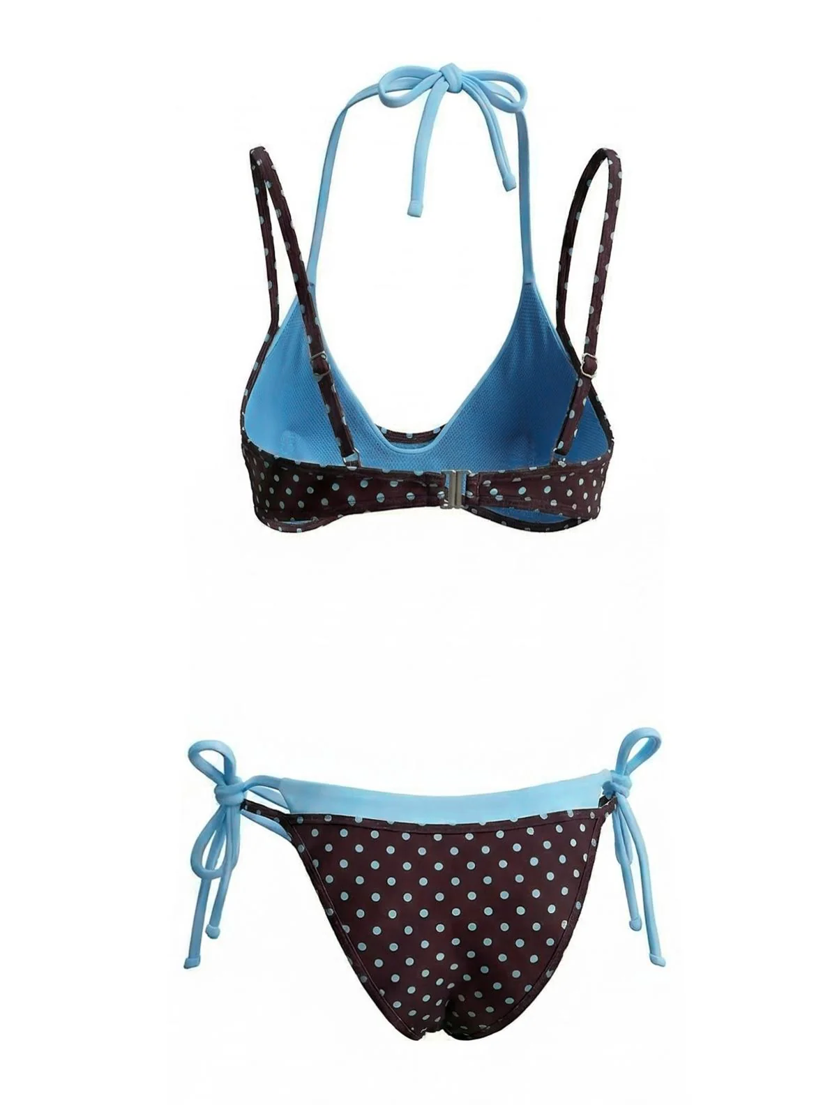1980er Zweiteiler-Optik Seitlich zum Binden Bikini Set - Image 3