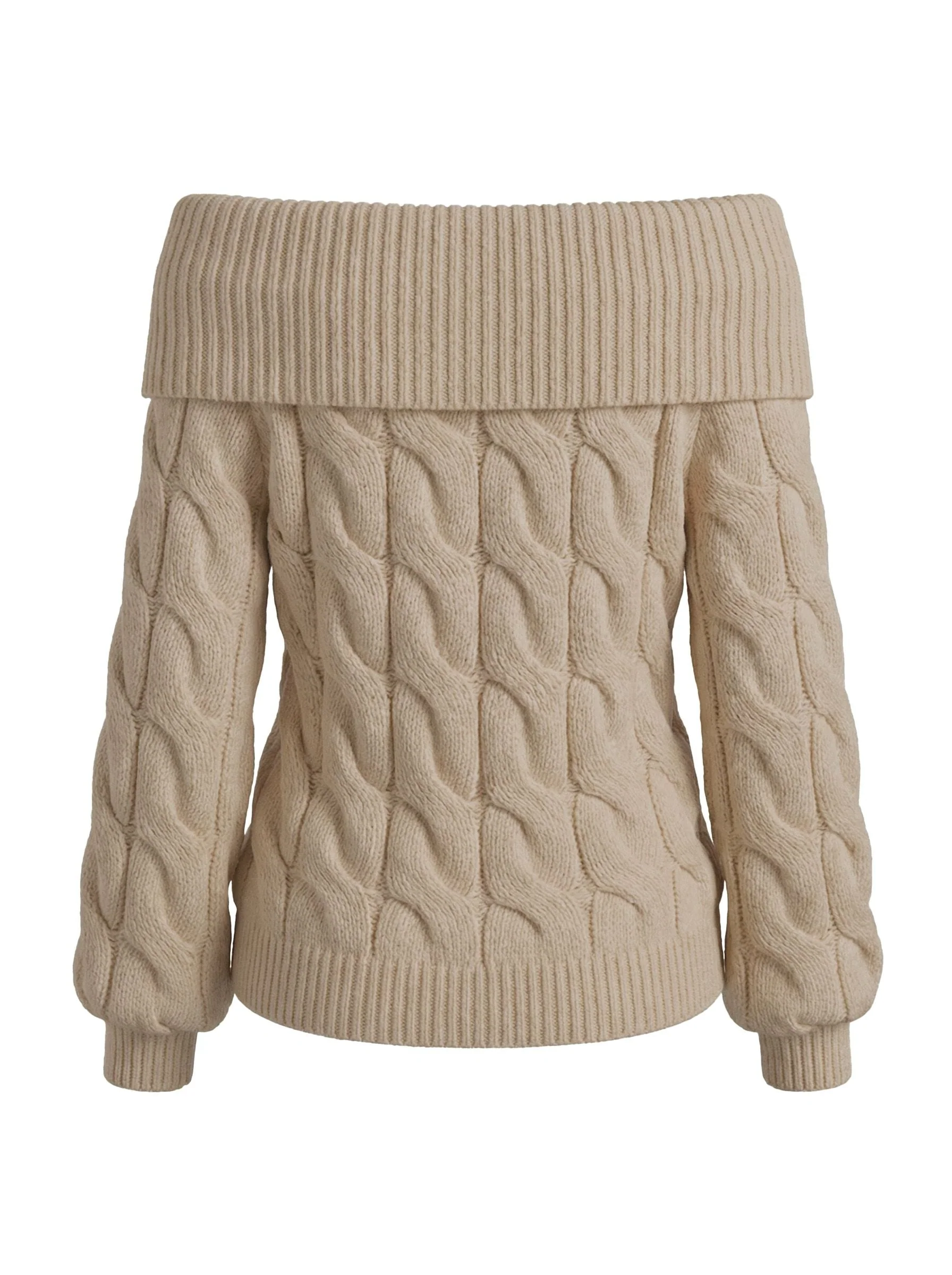 2000er Y2K Solide Schulterfrei Pullover - Image 3