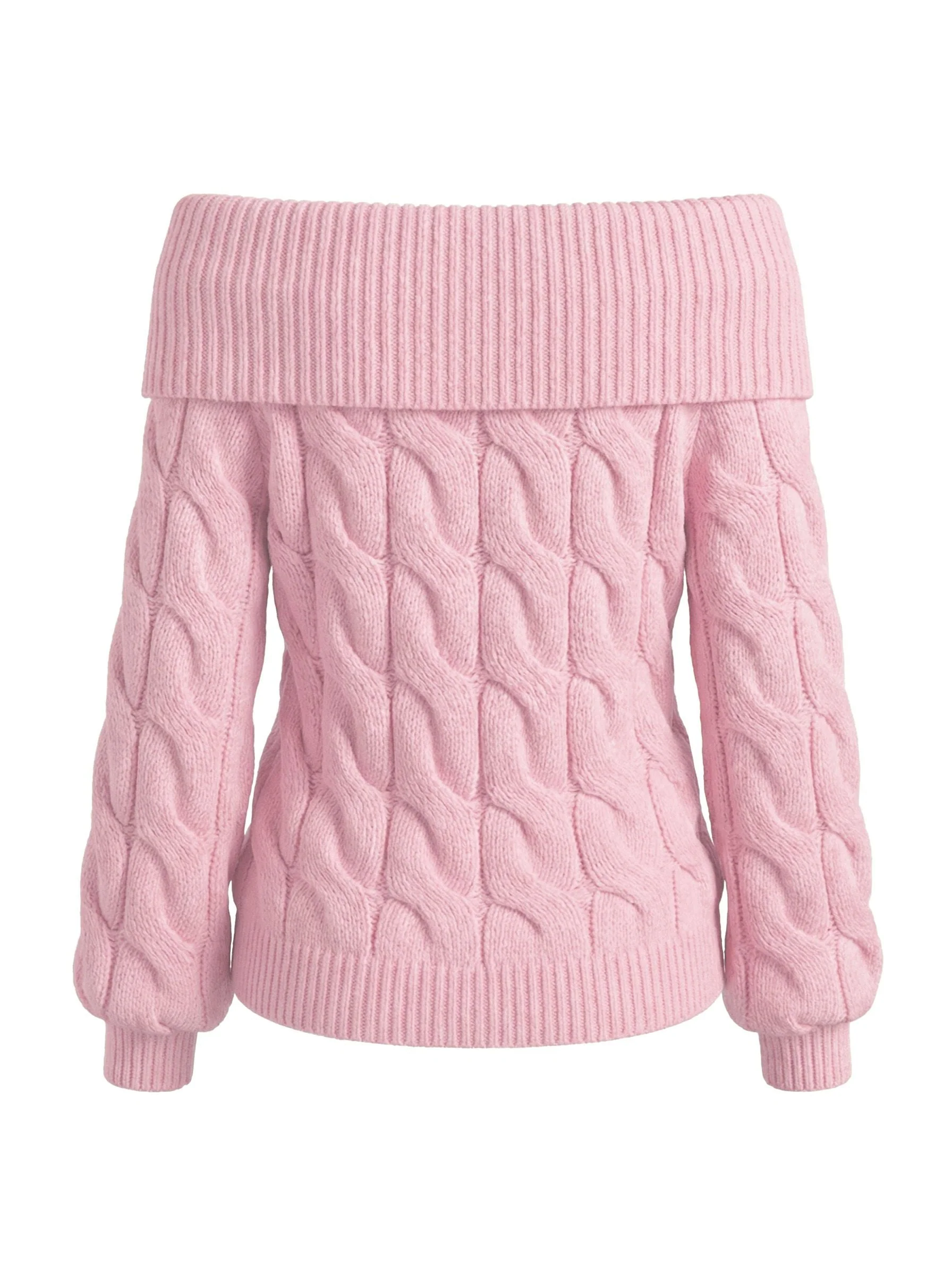 2000er Y2K Solide Schulterfrei Pullover - Image 6