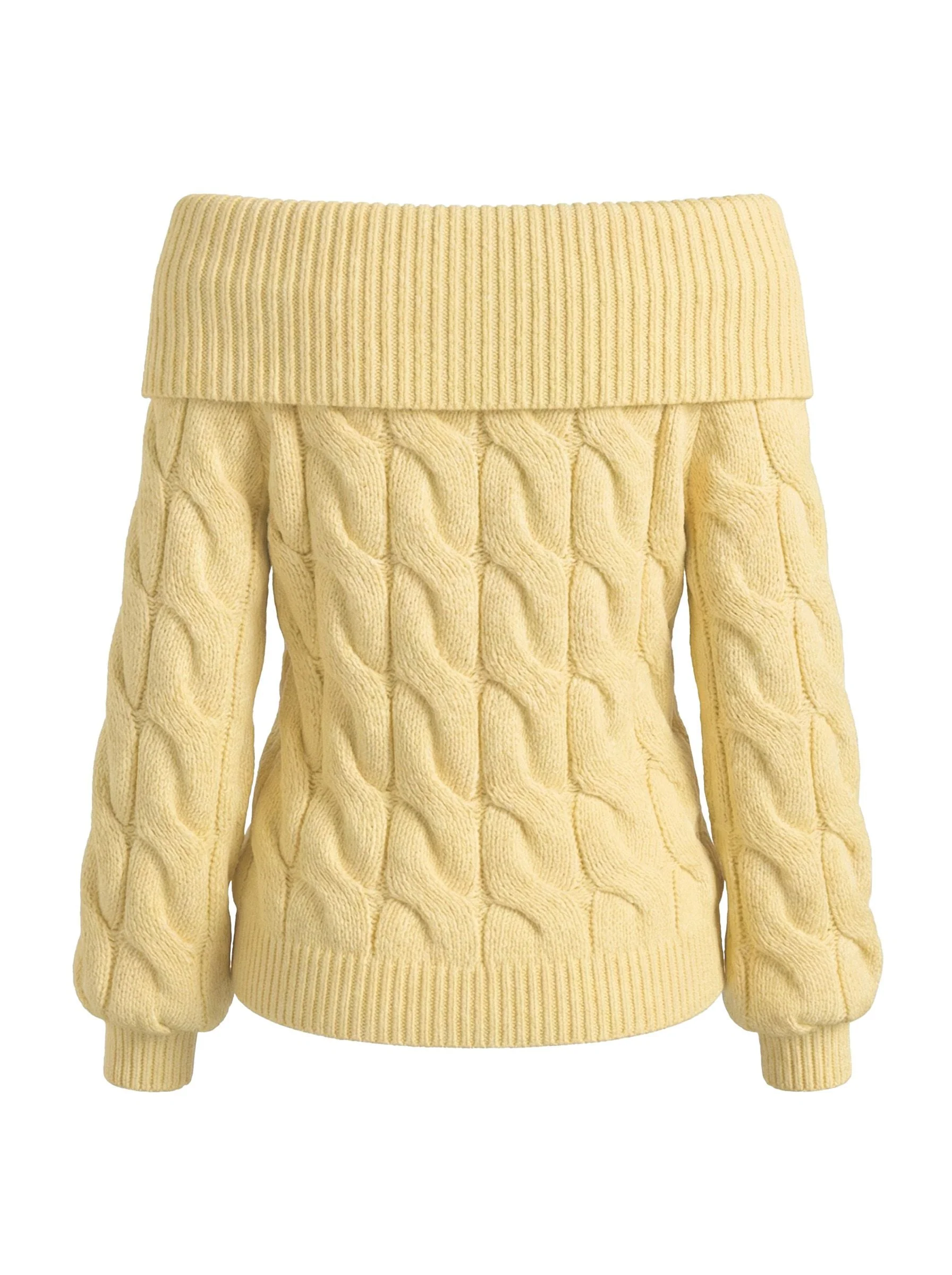 2000er Y2K Solide Schulterfrei Pullover - Image 9