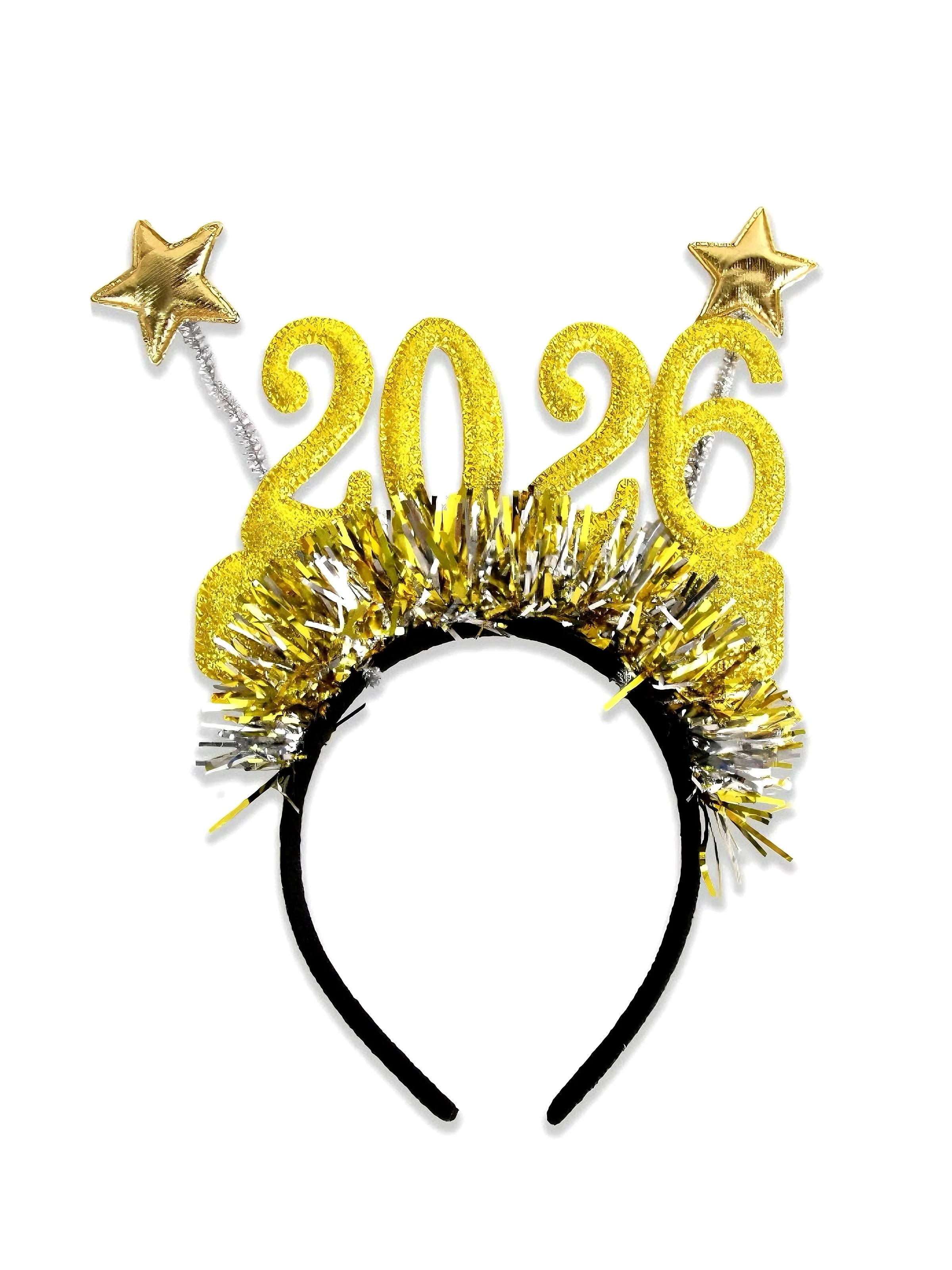 2026 Neu Jahr Party Stern Luftschlange Stirnband - Image 3