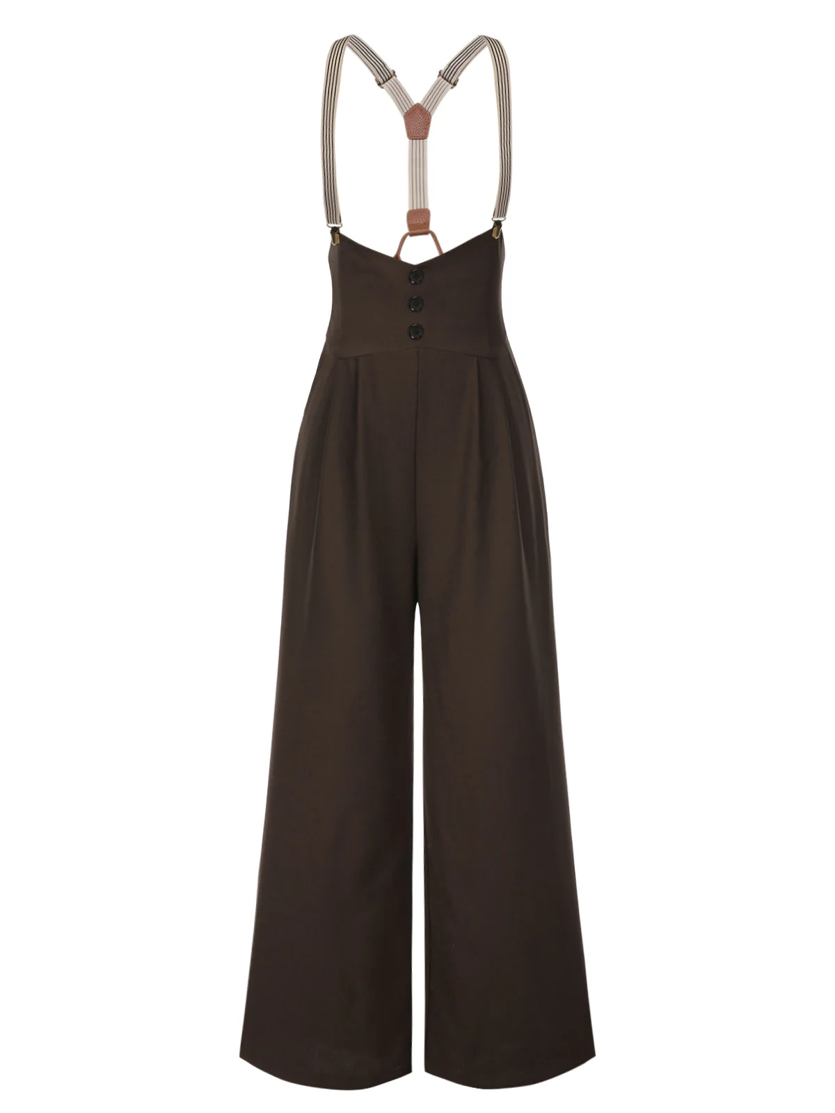2PCS 1930er Baumwolle Solide Bluse & Latzhose - Image 15