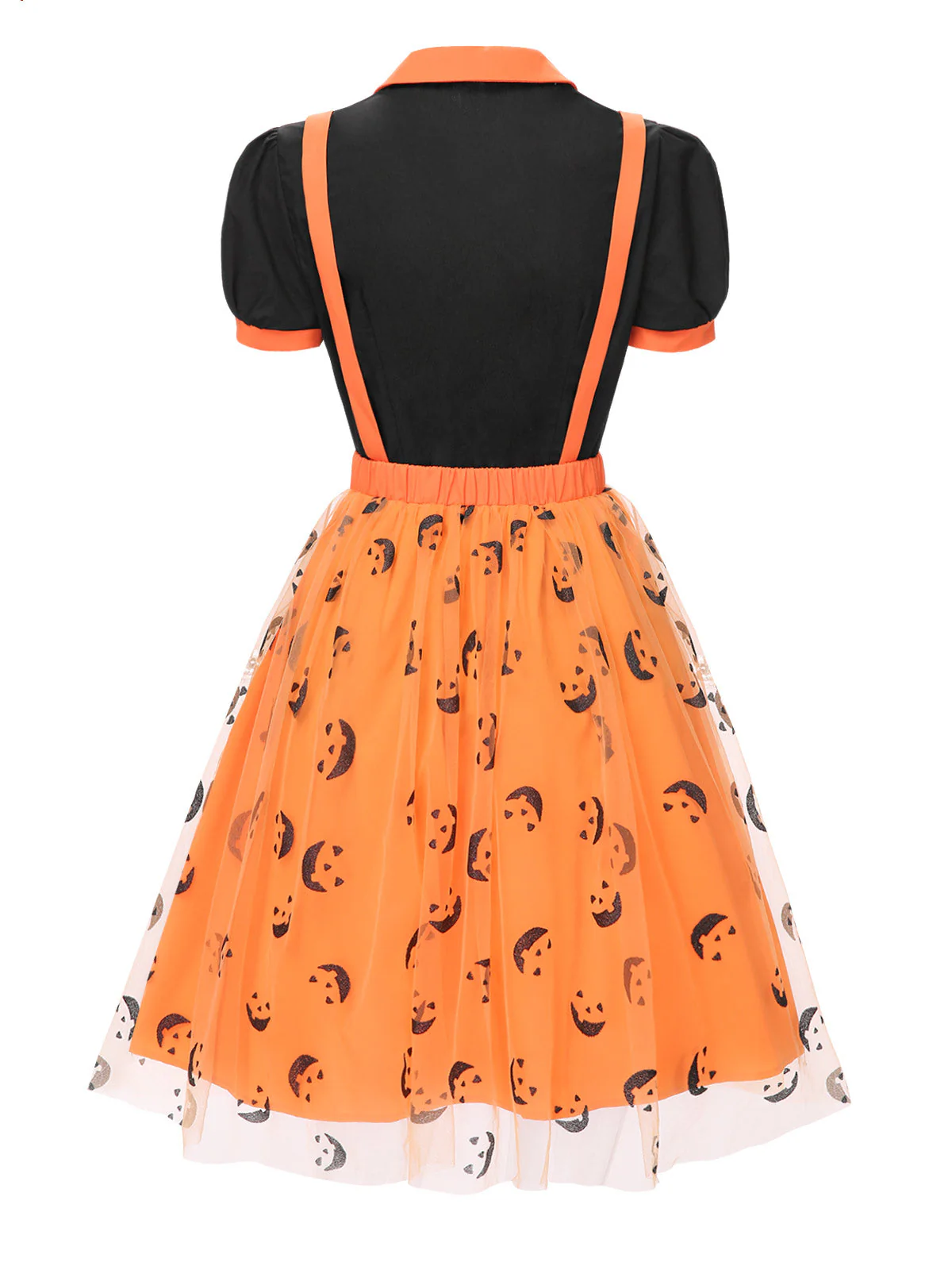 2PCS 1940er Halloween Peter Pan Kragen Bluse & Masche Rock - Image 5