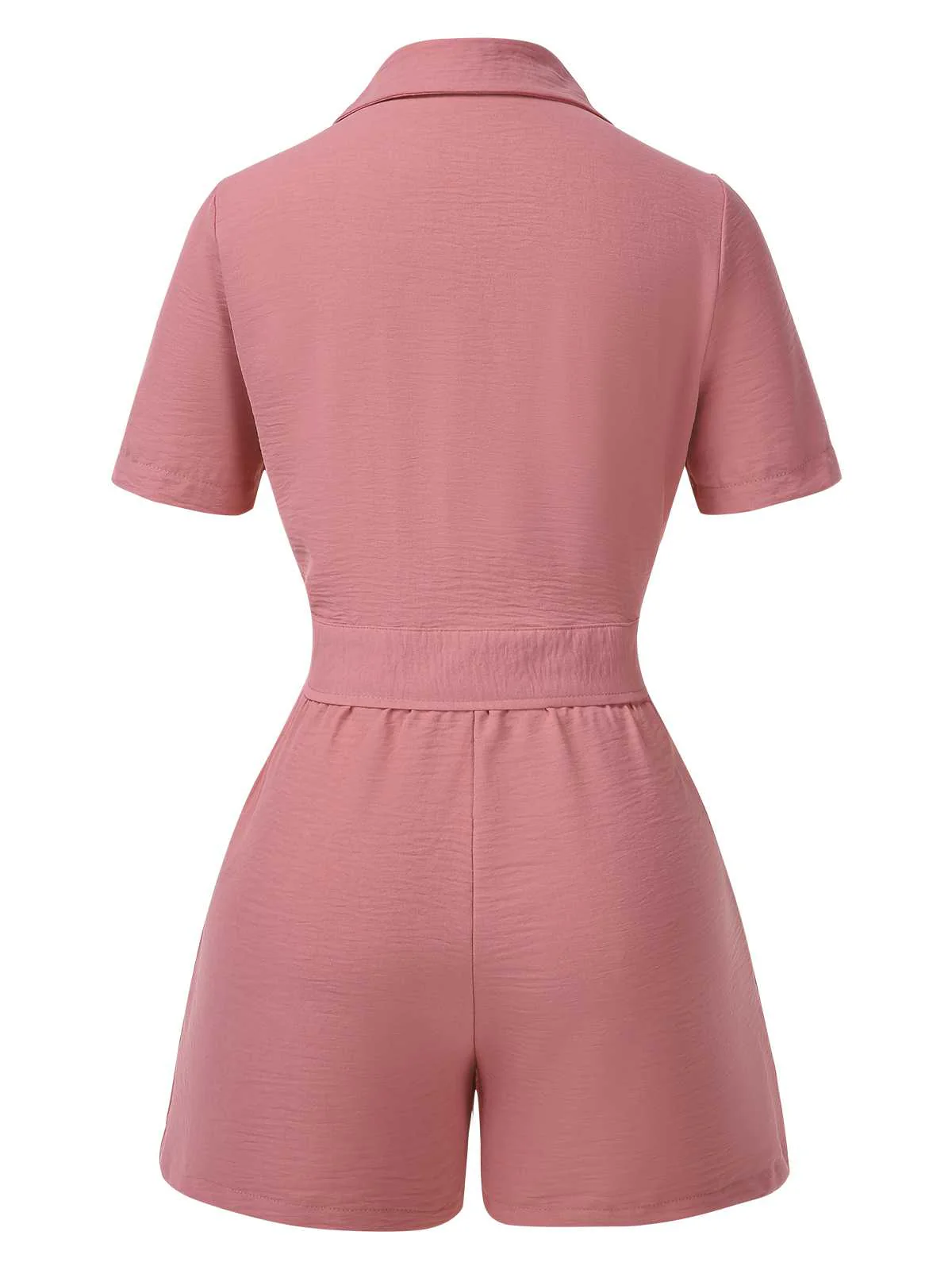 2PCS 1940er Solide Binden Top & Hohe-Taille Shorts - Image 3