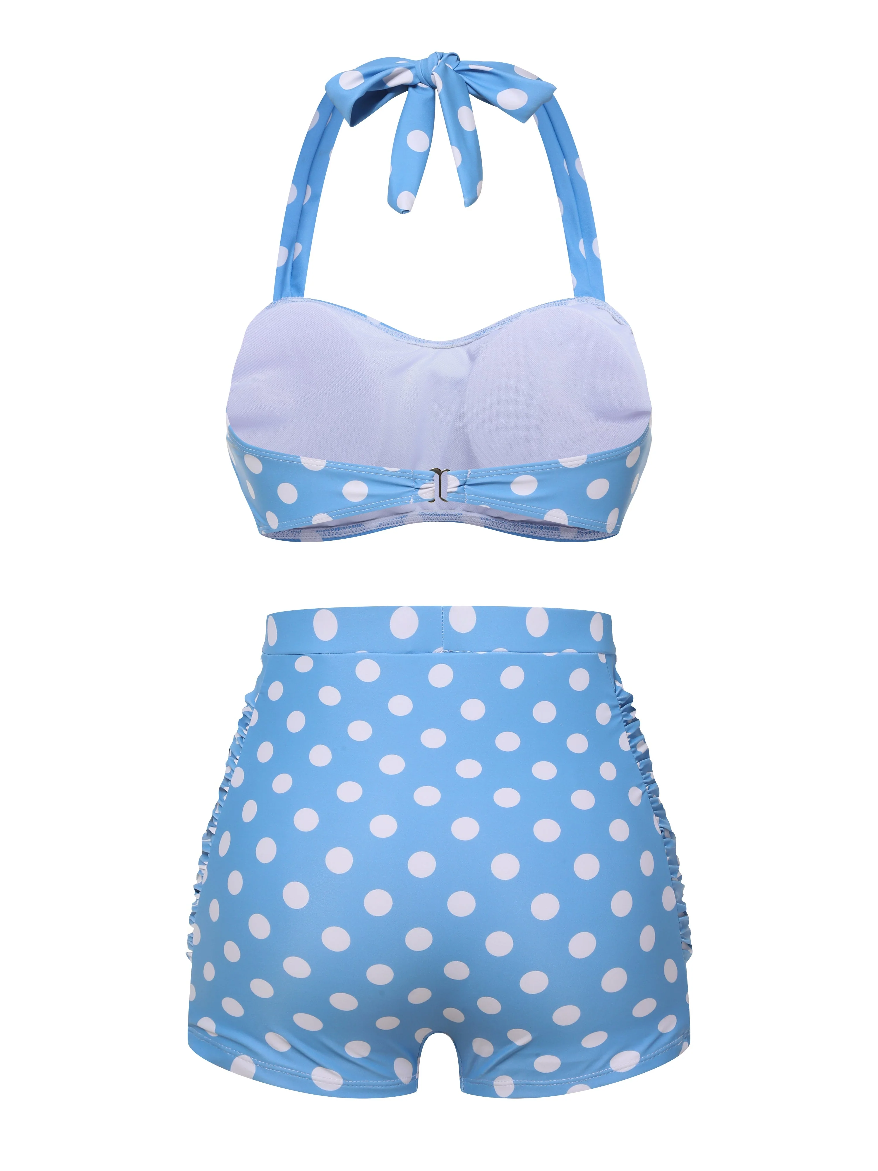 2PCS 1950s Polka Dots Bikini Set - Image 3