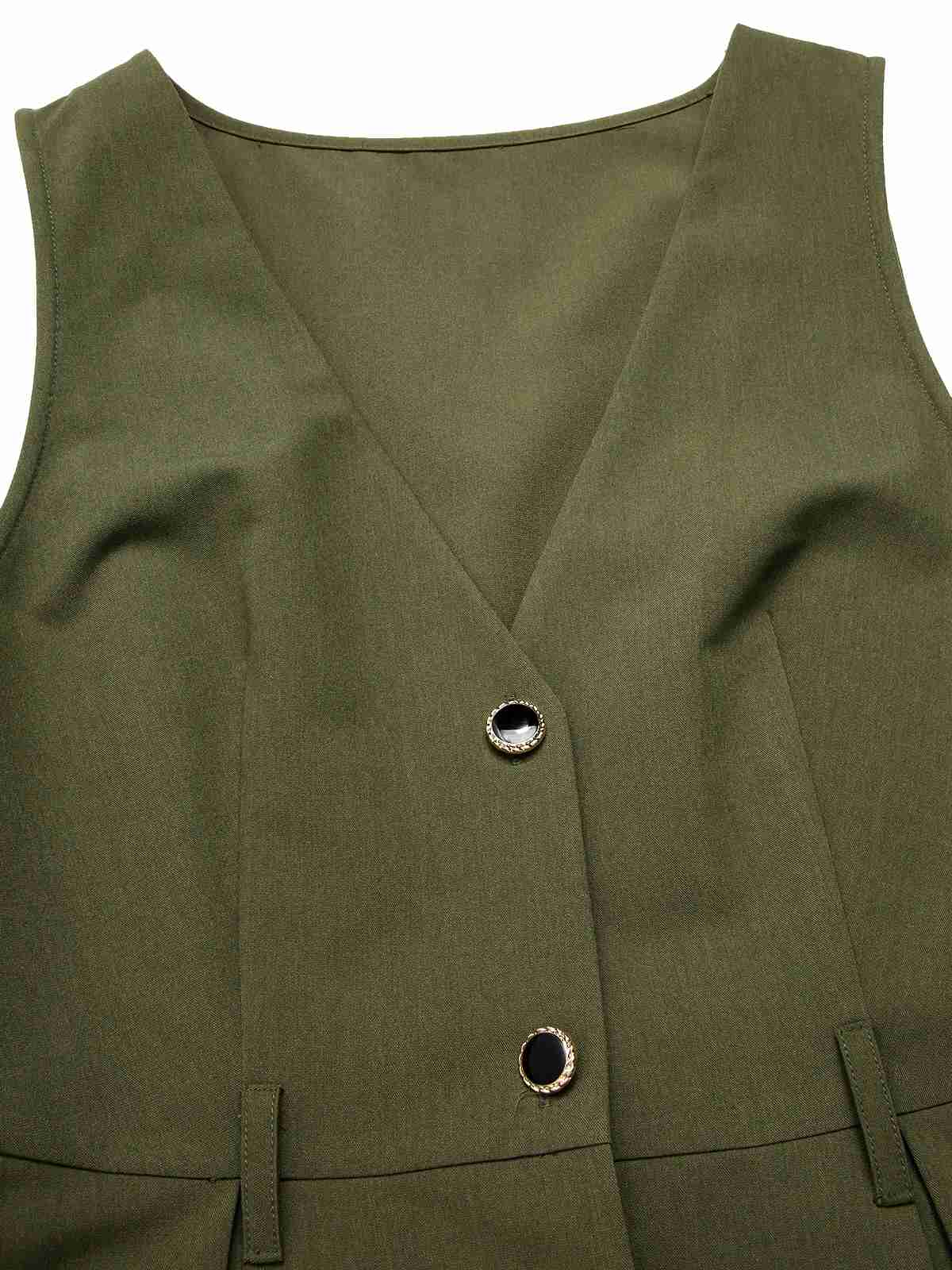 2PCS 1950er Laternenhülle Bluse & Taschen Weste Kleid - Image 15