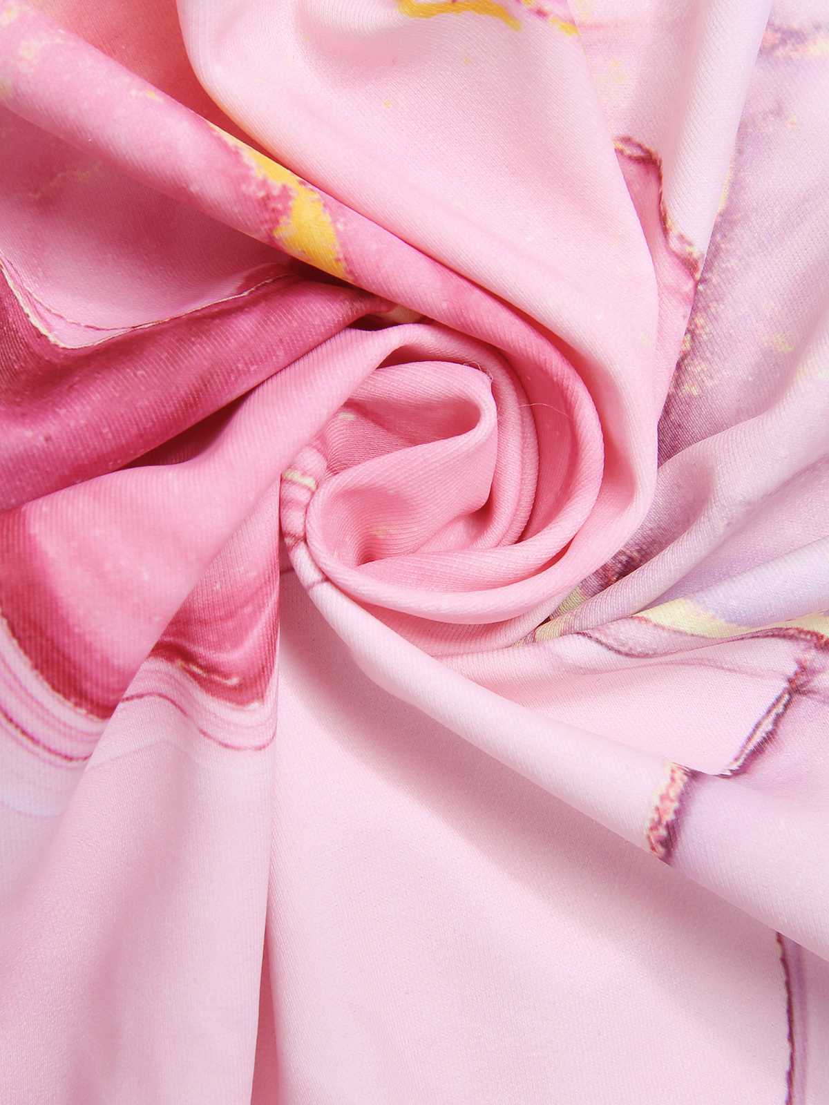 2PCS 1950er Rosa Print Badeanzug & Cover-Up - Image 9