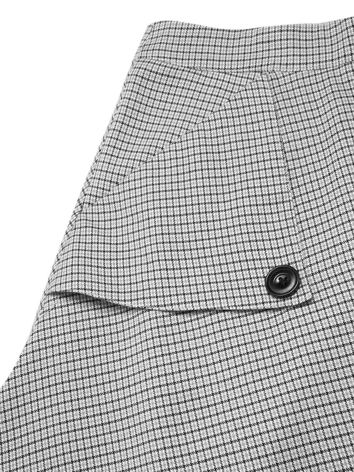 2PCS 1950er Schulterfrei Top & Tasten Plaids Rock - Image 10