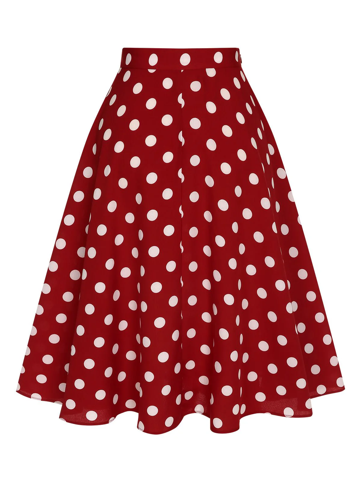 2PCS 1950er Solide Bluse & Polka Dots Rock - Image 14