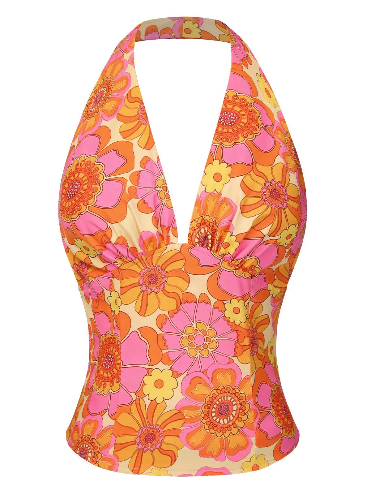 2PCS 1960er Blumen Halfter Top & Solide Rock - Image 6