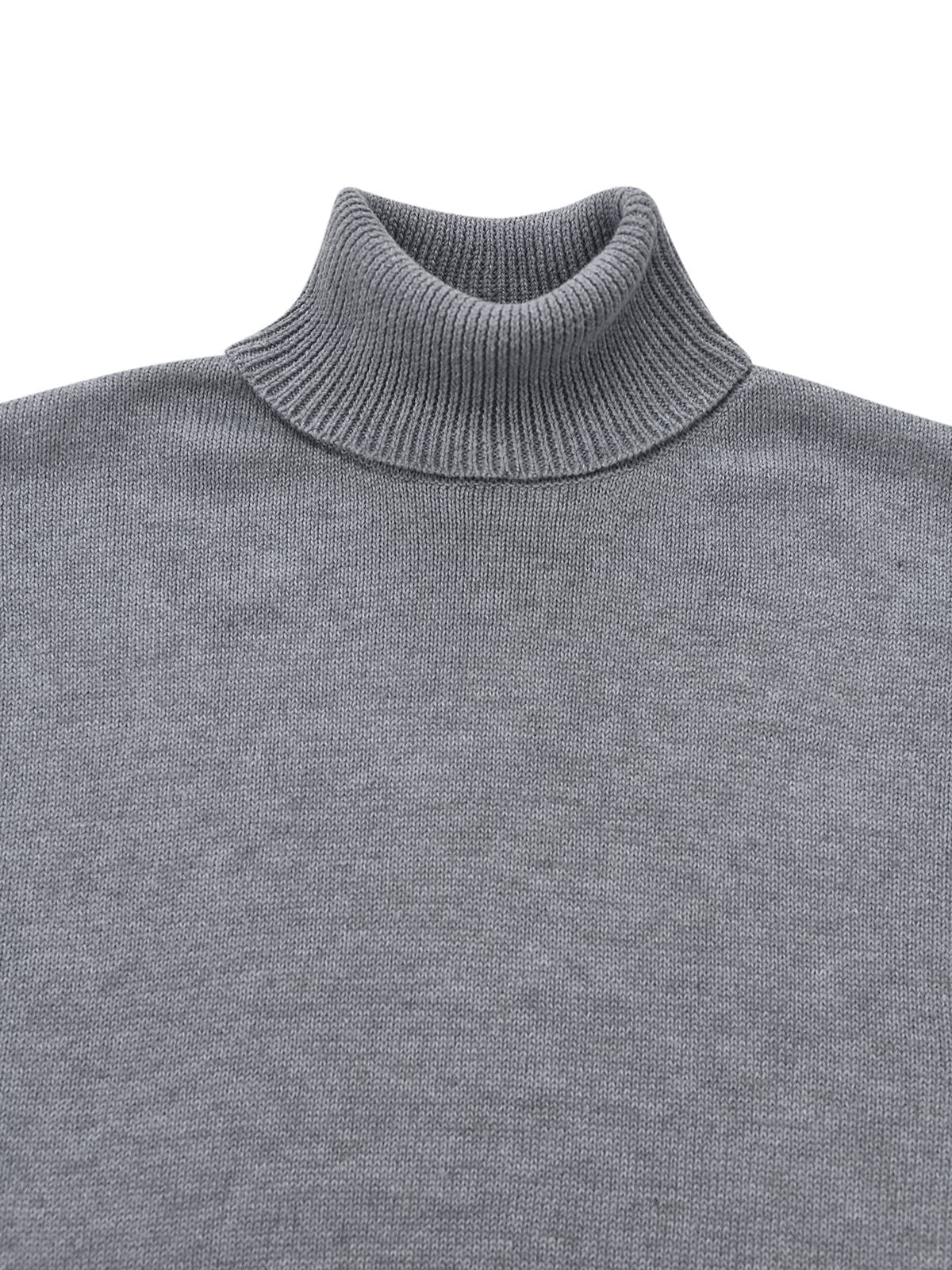 2PCS 1960er Stricken Rollkragen Pullover & Plissiertes Rock - Image 4