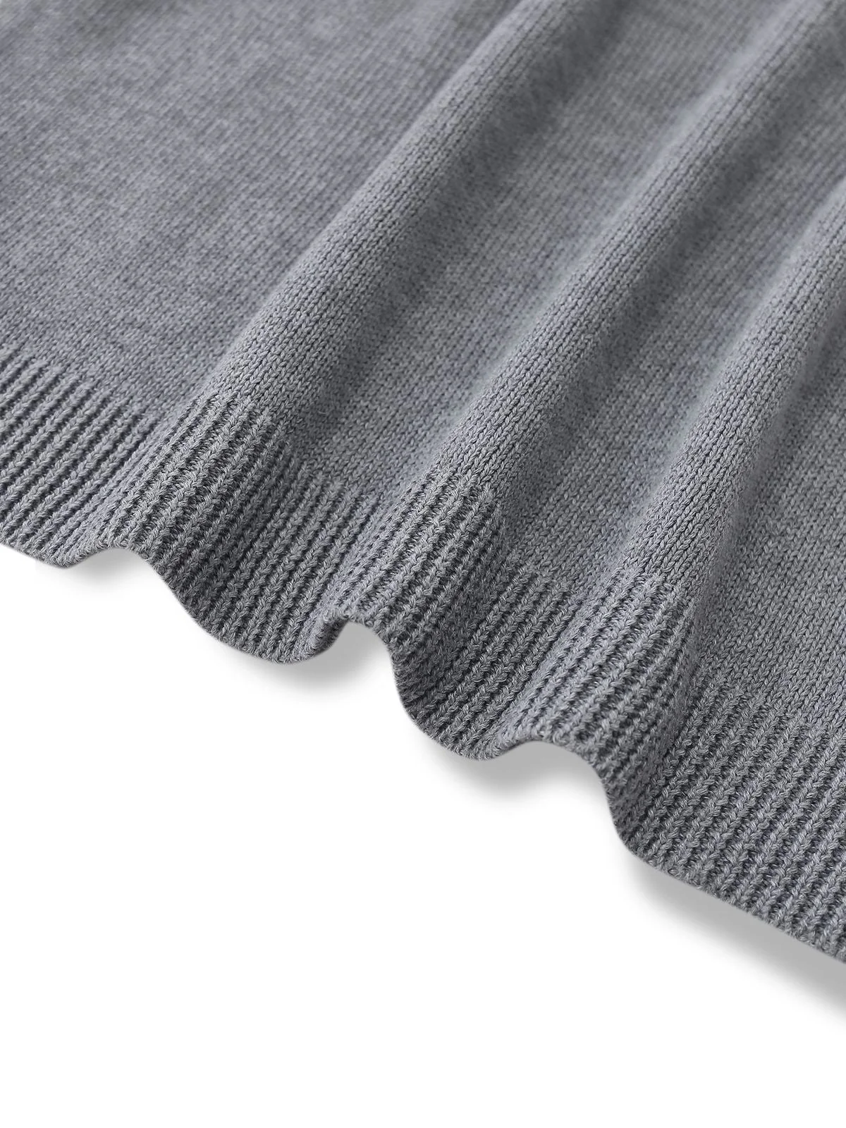 2PCS 1960er Stricken Rollkragen Pullover & Plissiertes Rock - Image 6