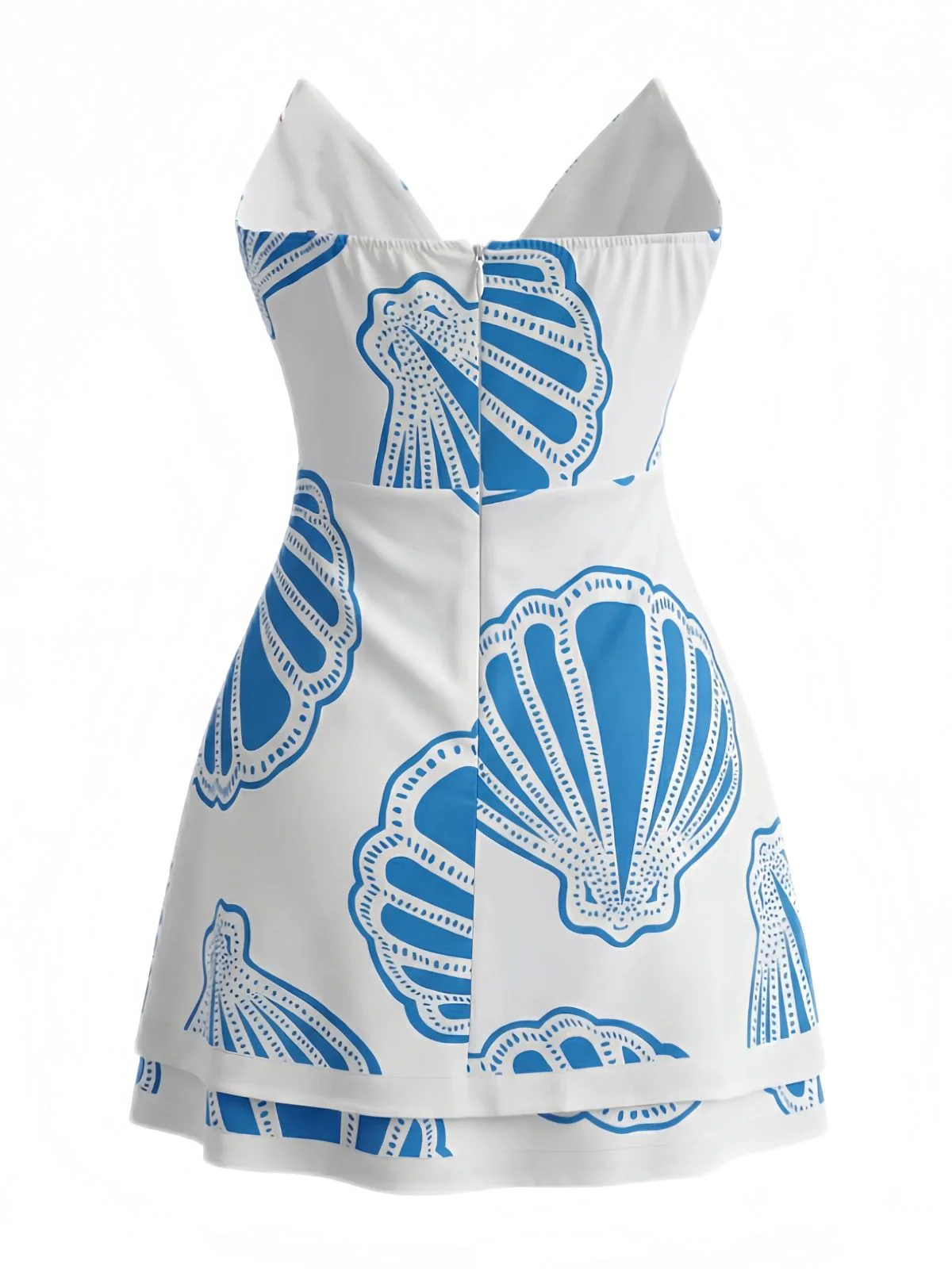 2PCS 1970er Boho Muschel Bandeau Top & Shorts Set - Image 3