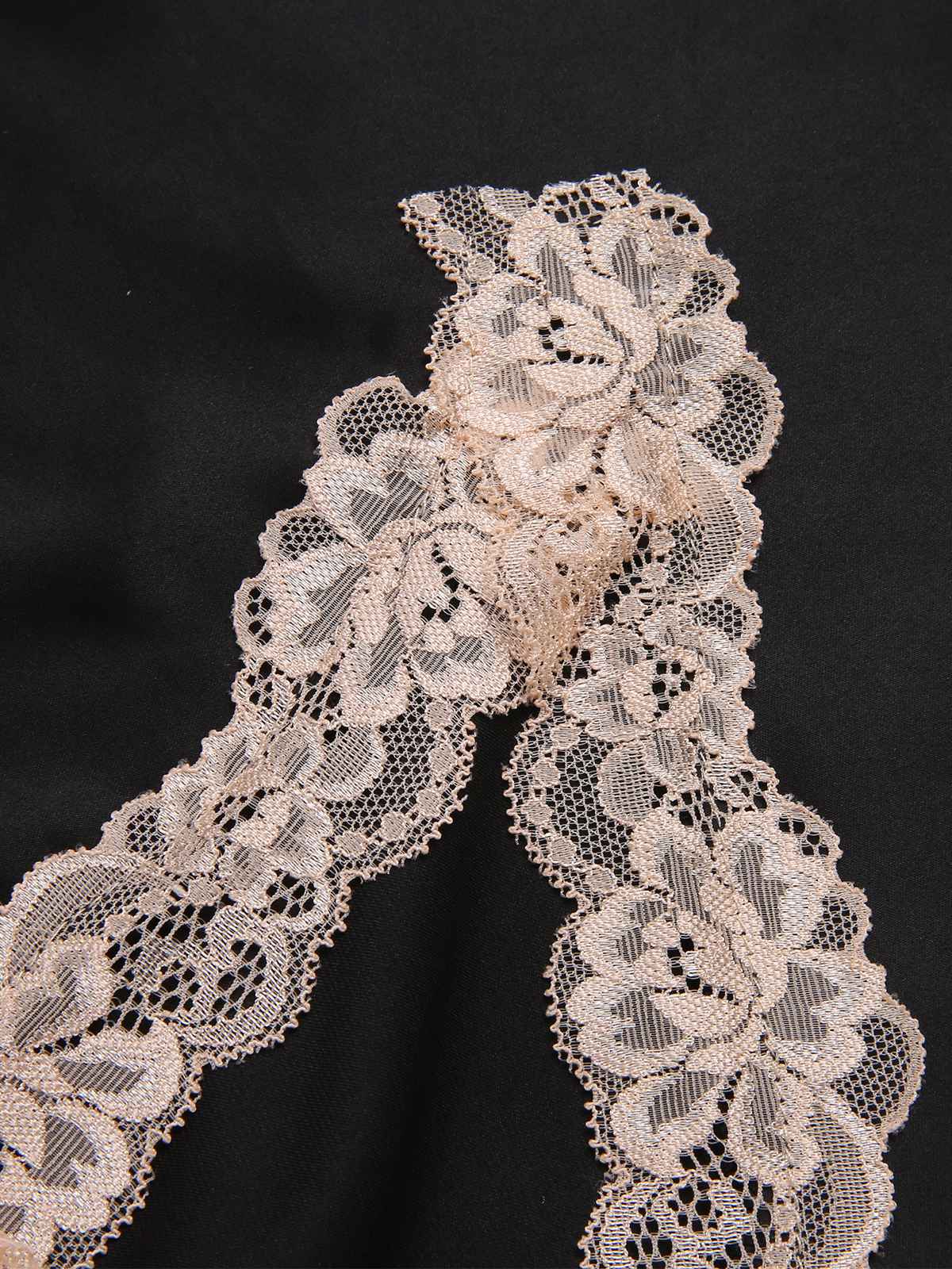 2PCS 1970er Spitzen Straps Nachthemd und Robe - Image 16