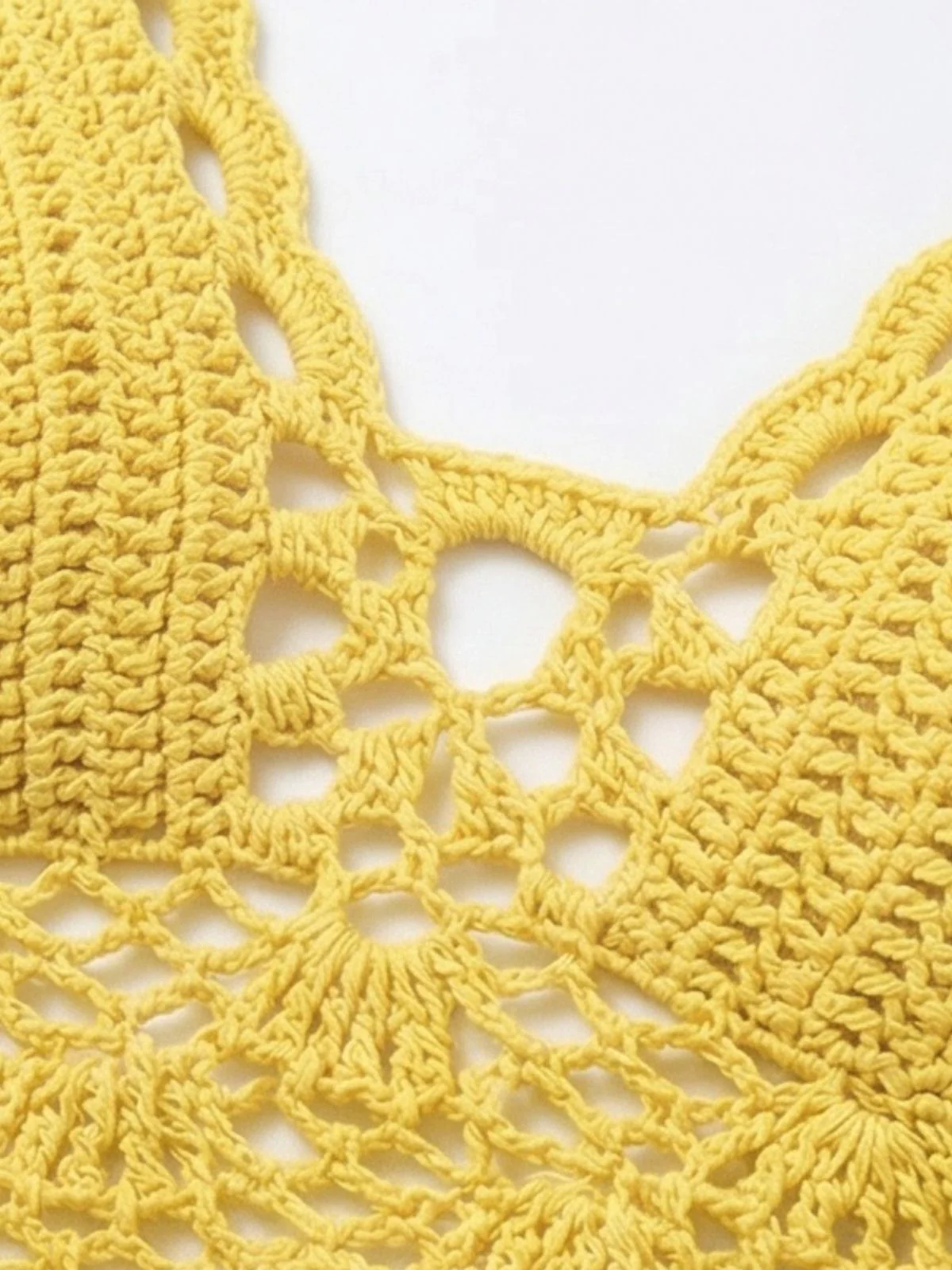 2PCS 1980er Uni Häkel Cover Up Set - Image 5
