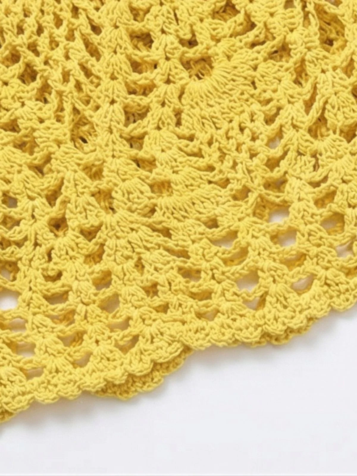 2PCS 1980er Uni Häkel Cover Up Set - Image 7