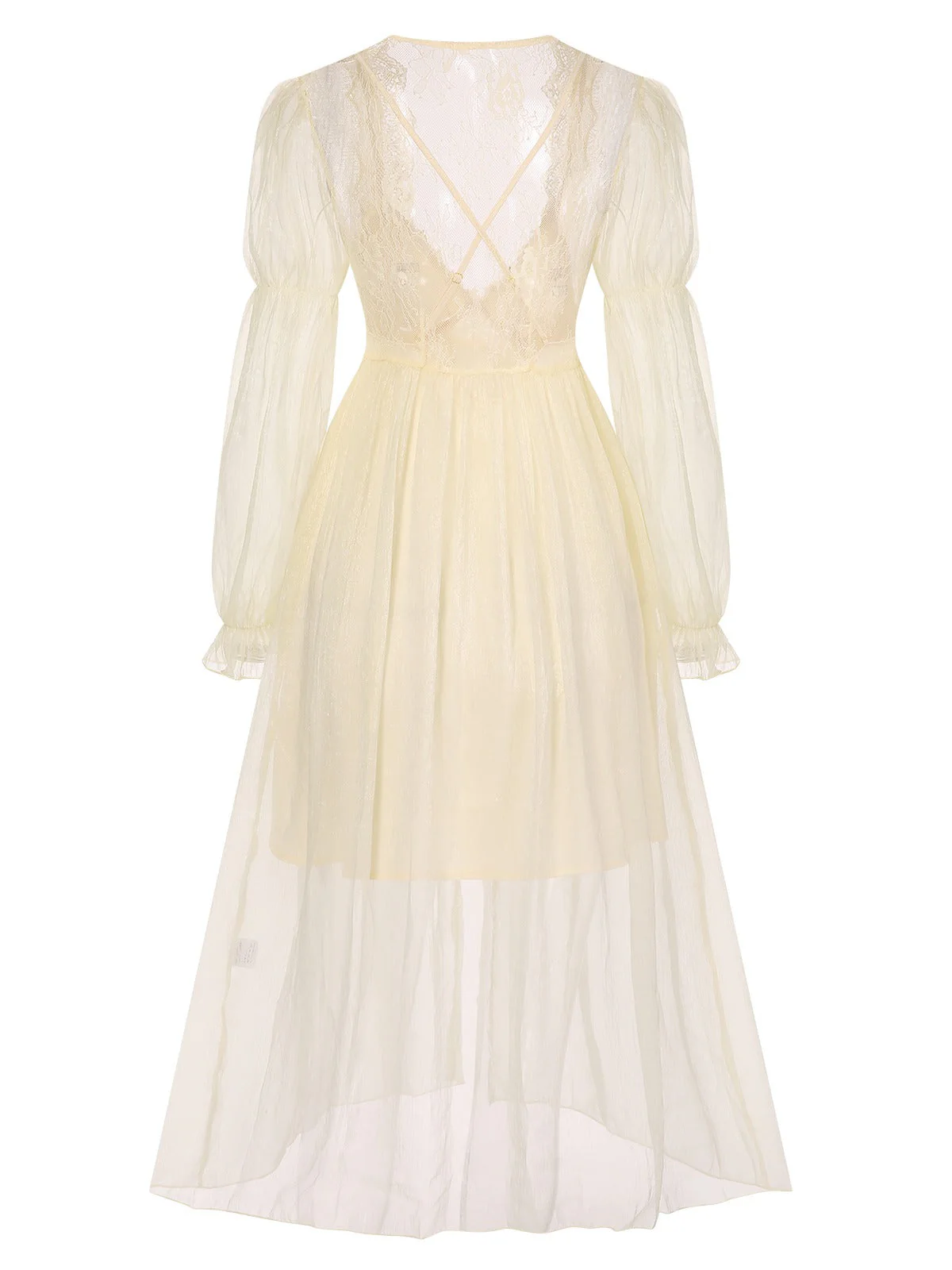 2PCS Aprikose 1950er Blumen Träger Schlitz Nachthemd & Robe - Image 8