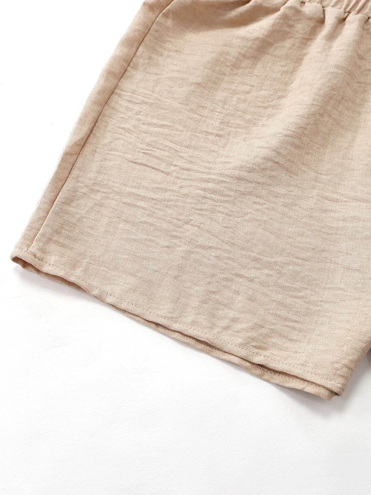 2PCS Beige 1960er Uni Anzug Weste & Shorts Set - Image 5