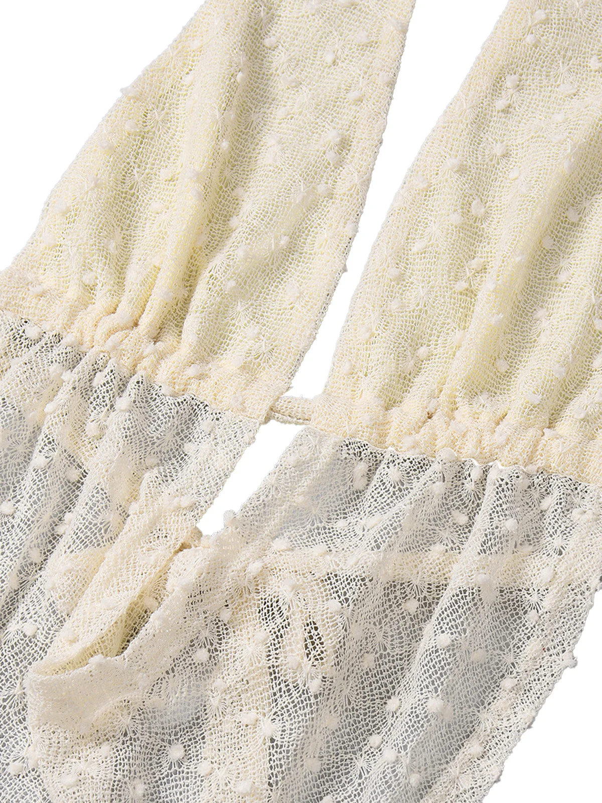 2PCS Beige 2000er Halter Rückenfrei Schnür Rock Set - Image 5