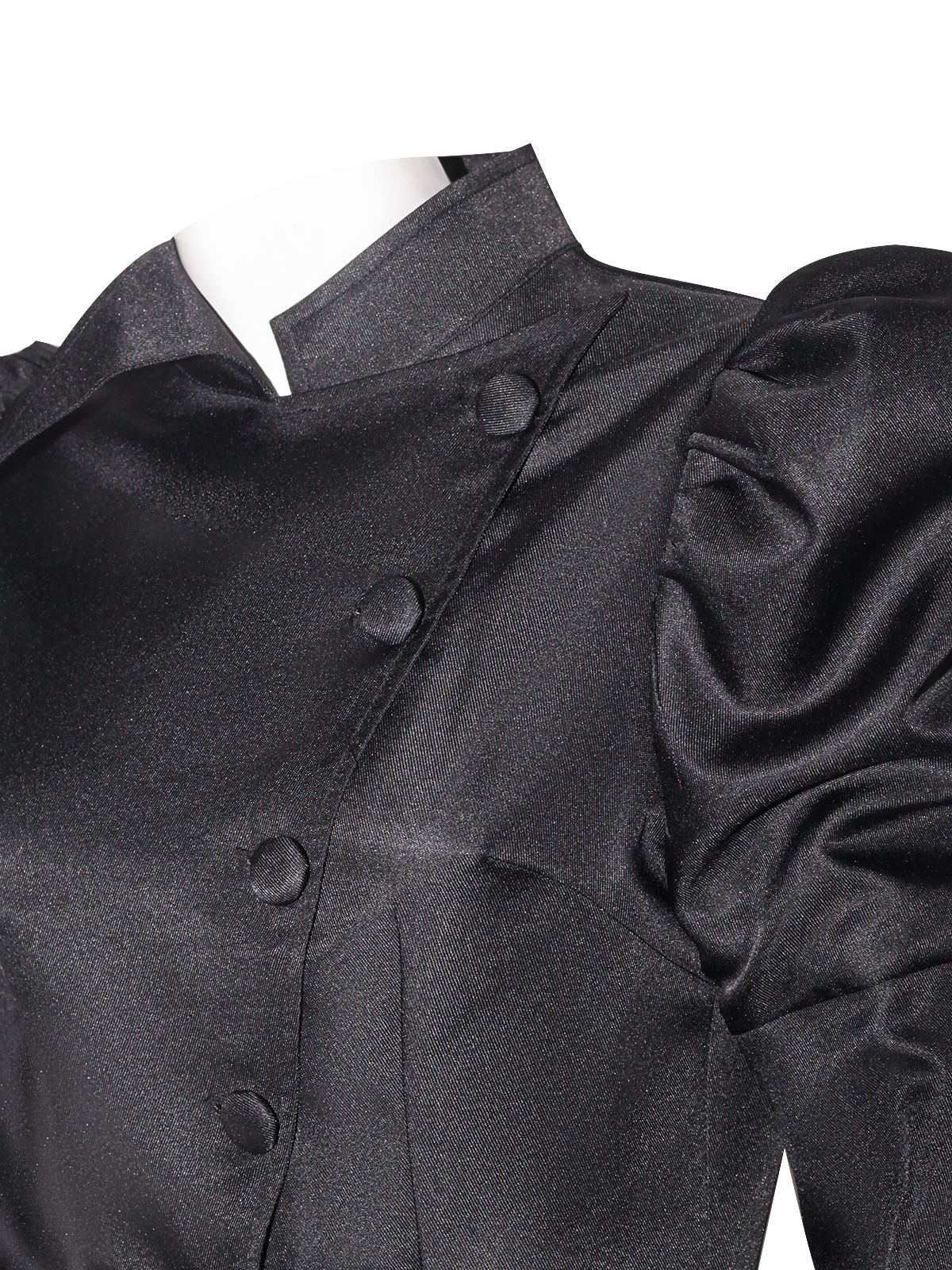 2PCS Schwarz 1940er Gothic Wicked-Inspiriert Elphaba Hexenkostüm mit Hut - Image 6