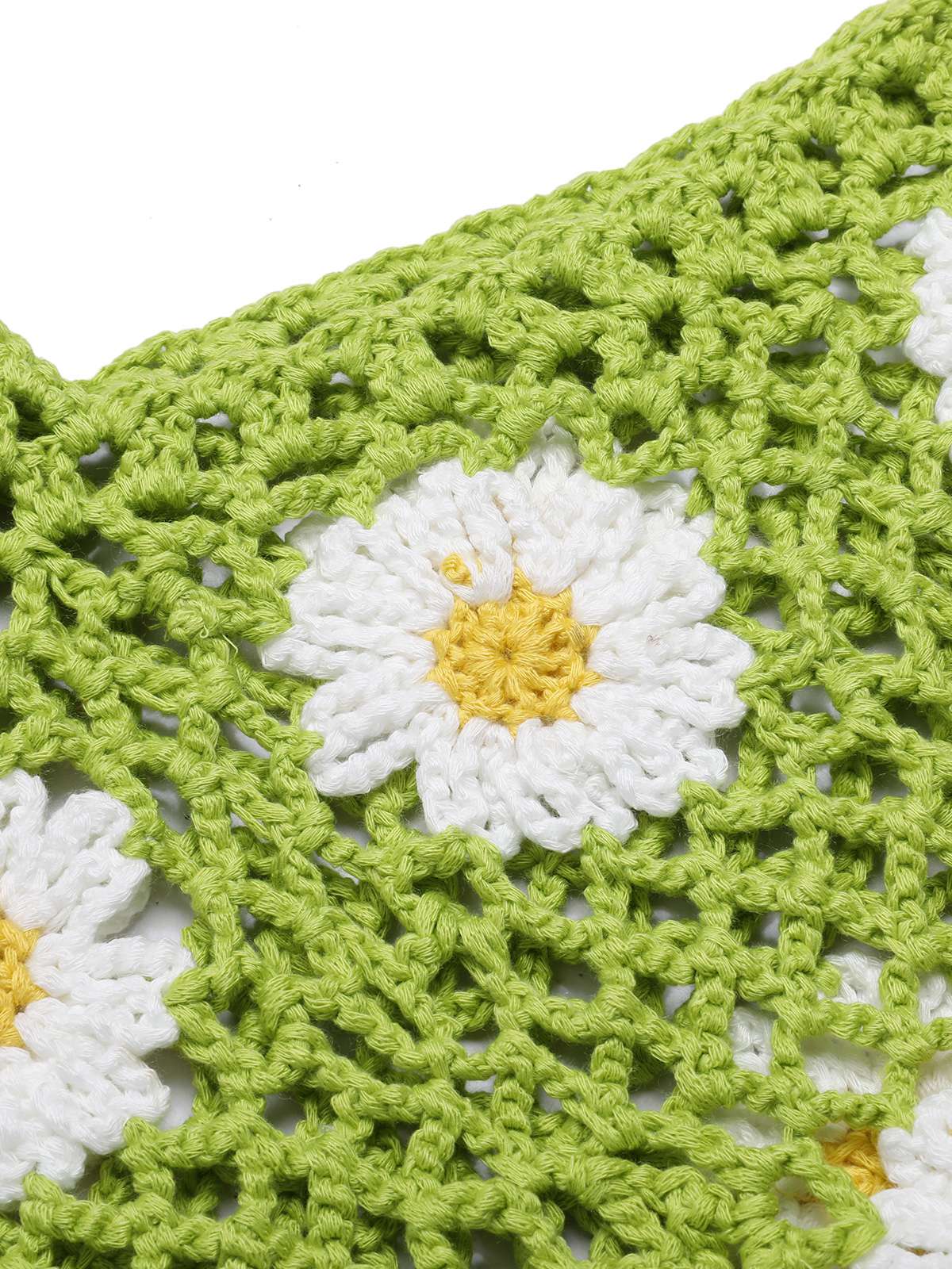 2PCS Grün 1950er Gänseblümchen Knitted Top & Hose - Image 5