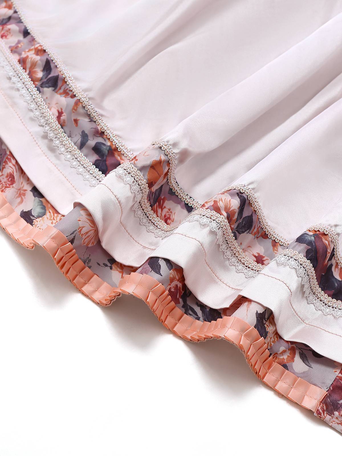 2PCS Multicolor 1950er Oktoberfest Dirndl Blumen Dirndl Kleid & Schürze - Image 5