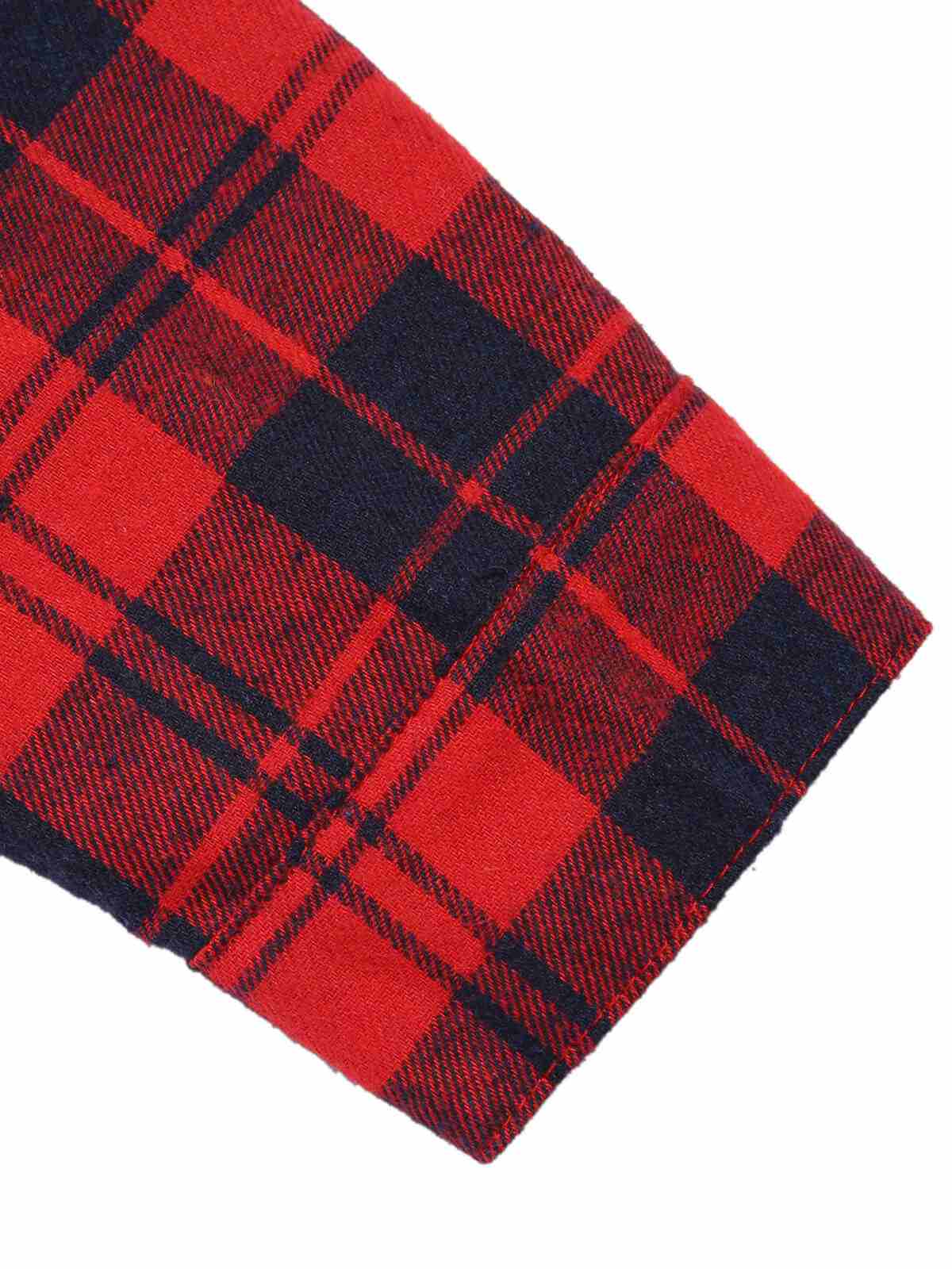 Rot 1930er Weihnachten Plaid Jumpsuit - Image 7