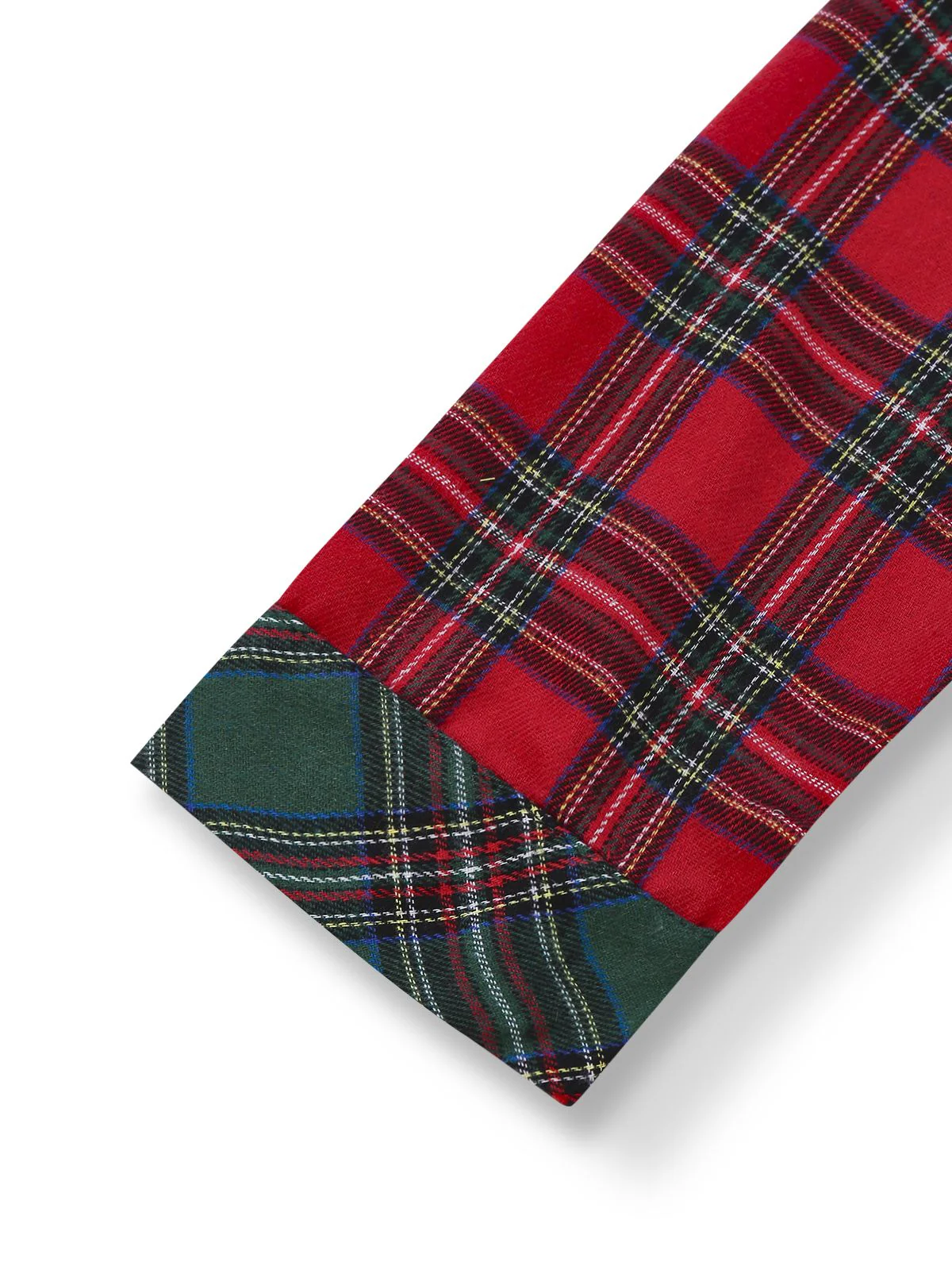 2PCS Rot 1930er Weihnachten Plaid Pyjama Set - Image 4