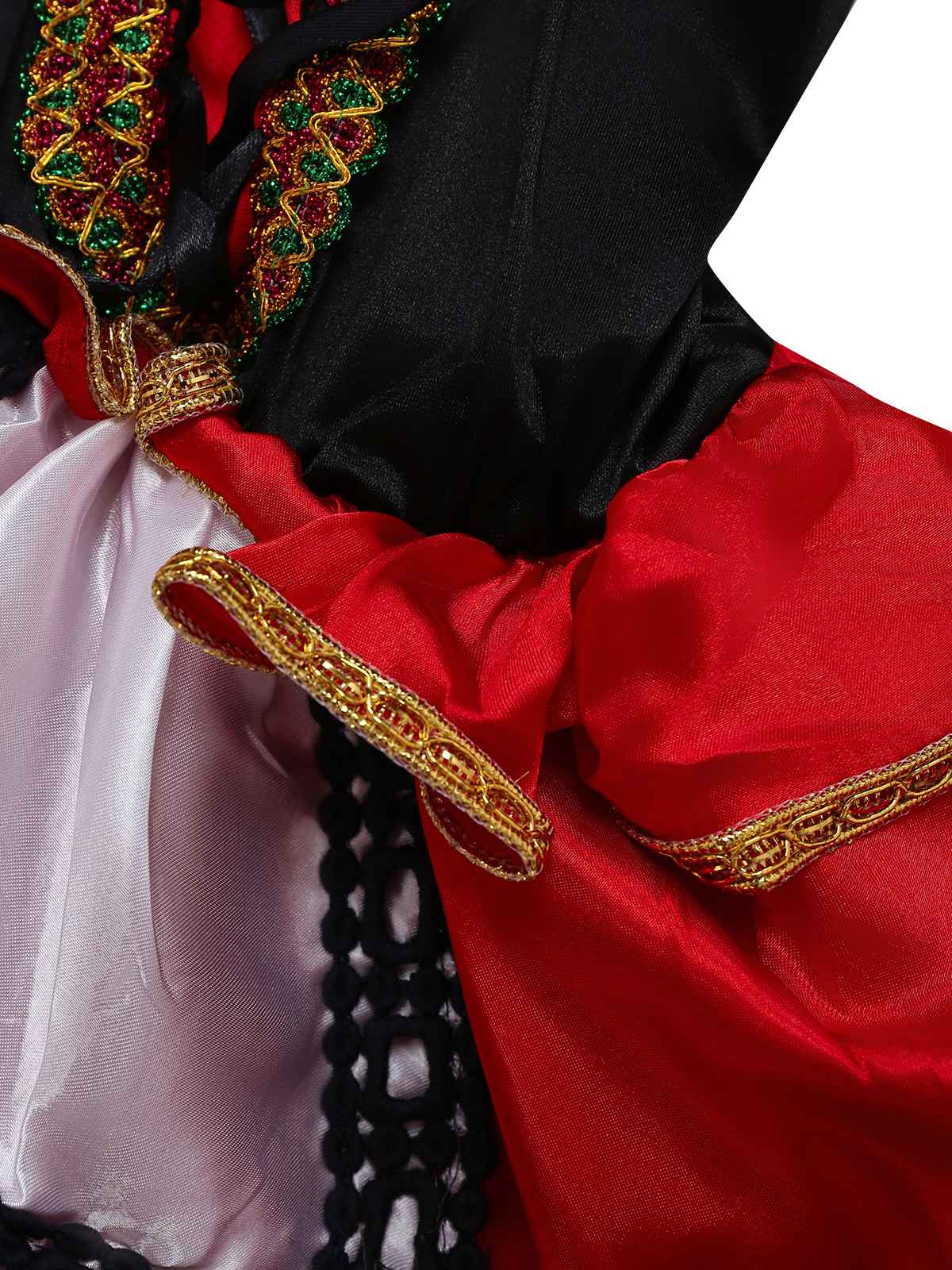 2PCS Rot 1970er Reiten Hood Kostüm Cape Mit Korsett Kleid - Image 5