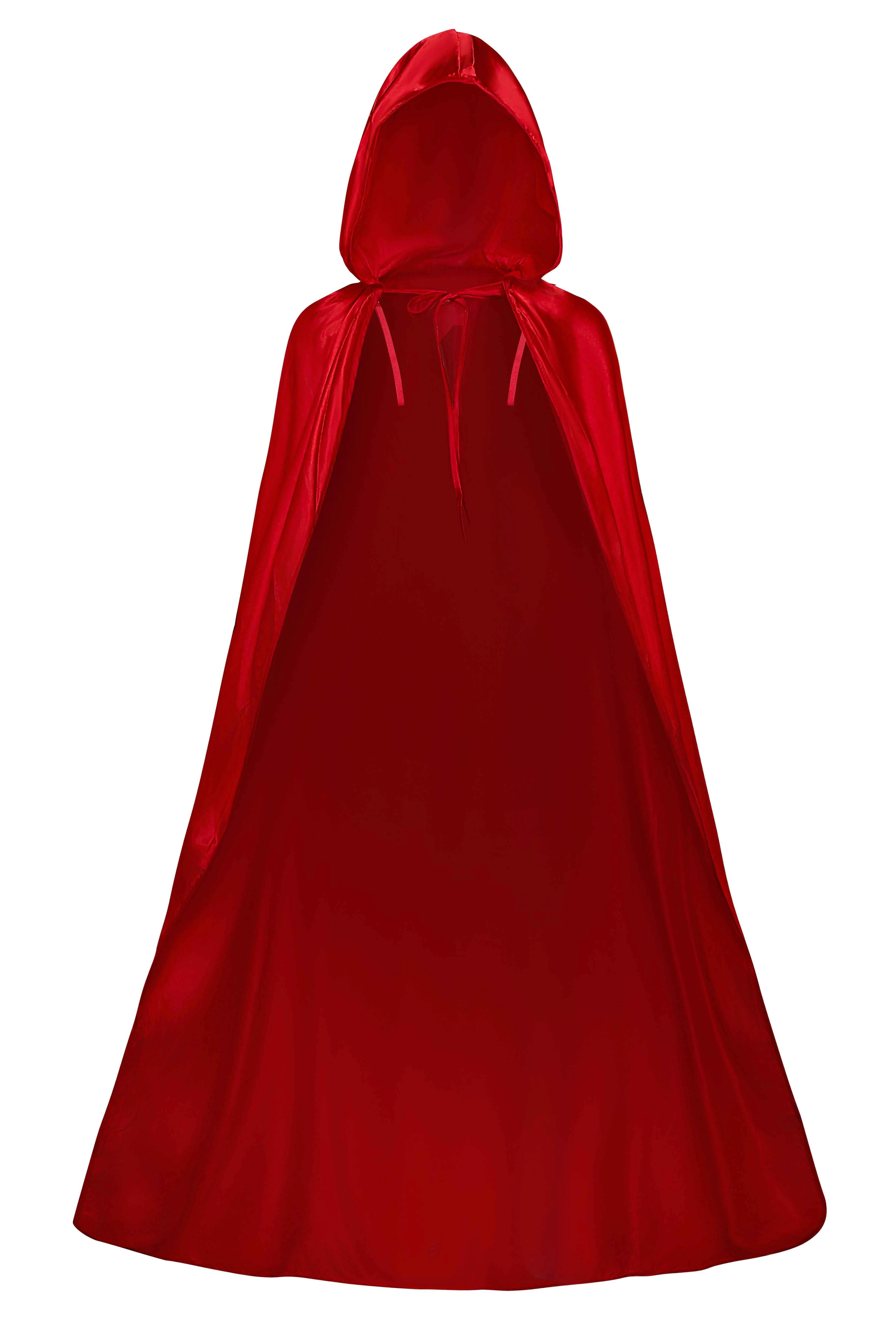 2PCS Rot 1970er Reiten Hood Kostüm Cape Mit Korsett Kleid - Image 7