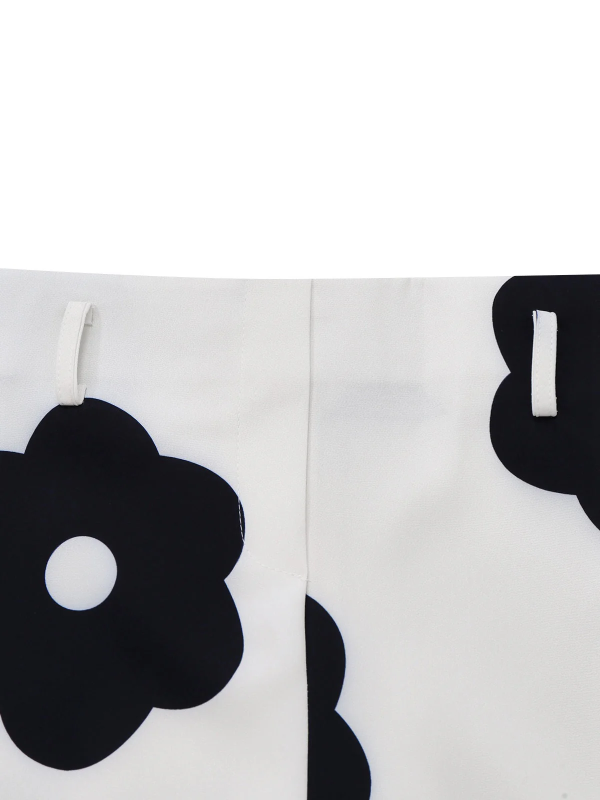 2PCS Schwarz 1930er Rollkragen Top & Blumen Rock - Image 7