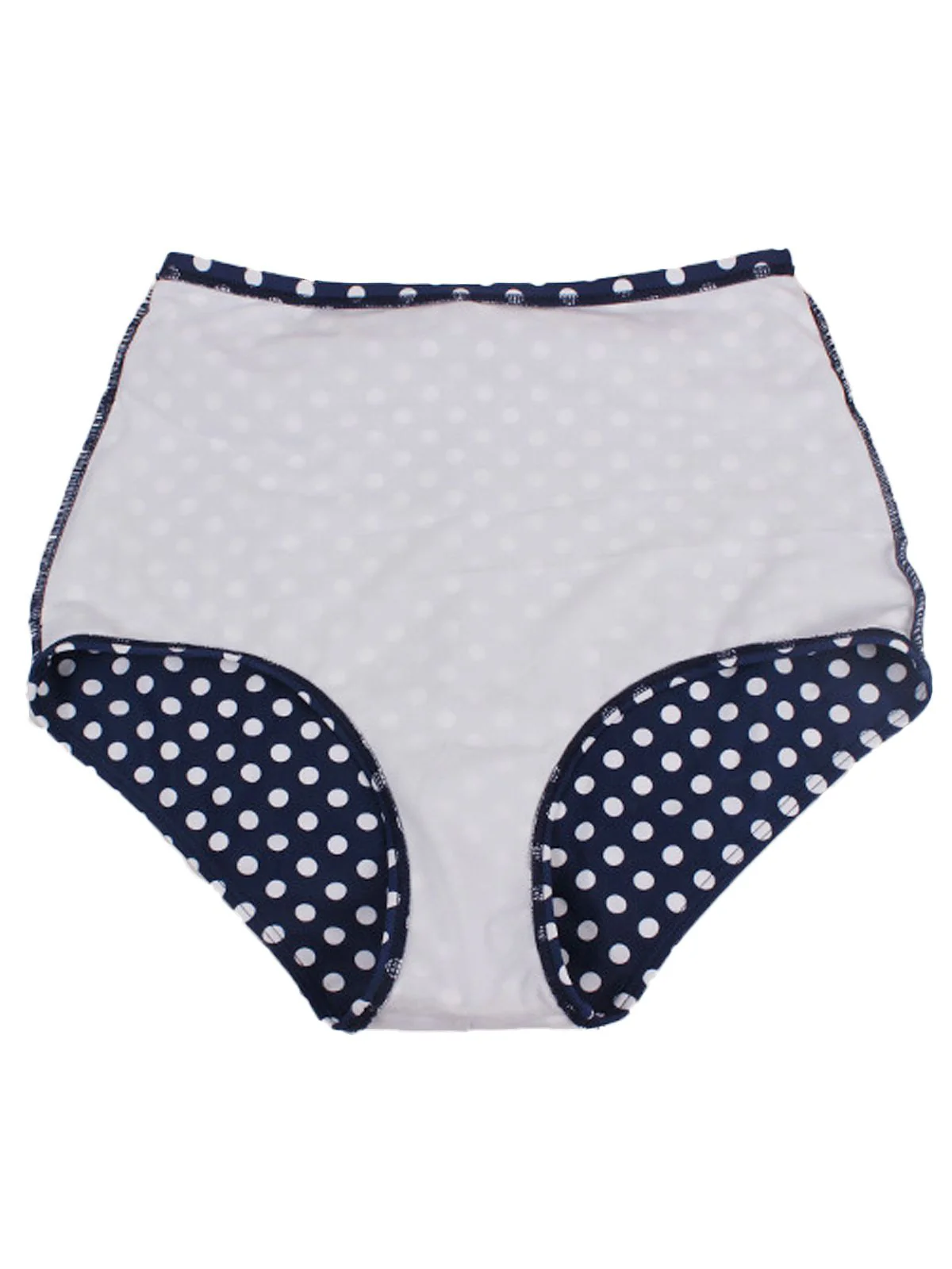 1950er Polka Punkt Plissiert Halter Bikini Set - Image 7