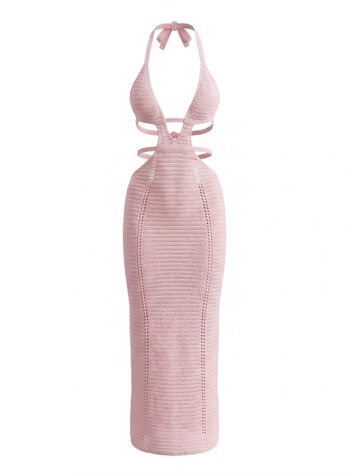 30er Cover-Up-Kleid mit Neckholder, Ausschnitt und Häkelarbeit - Image 3
