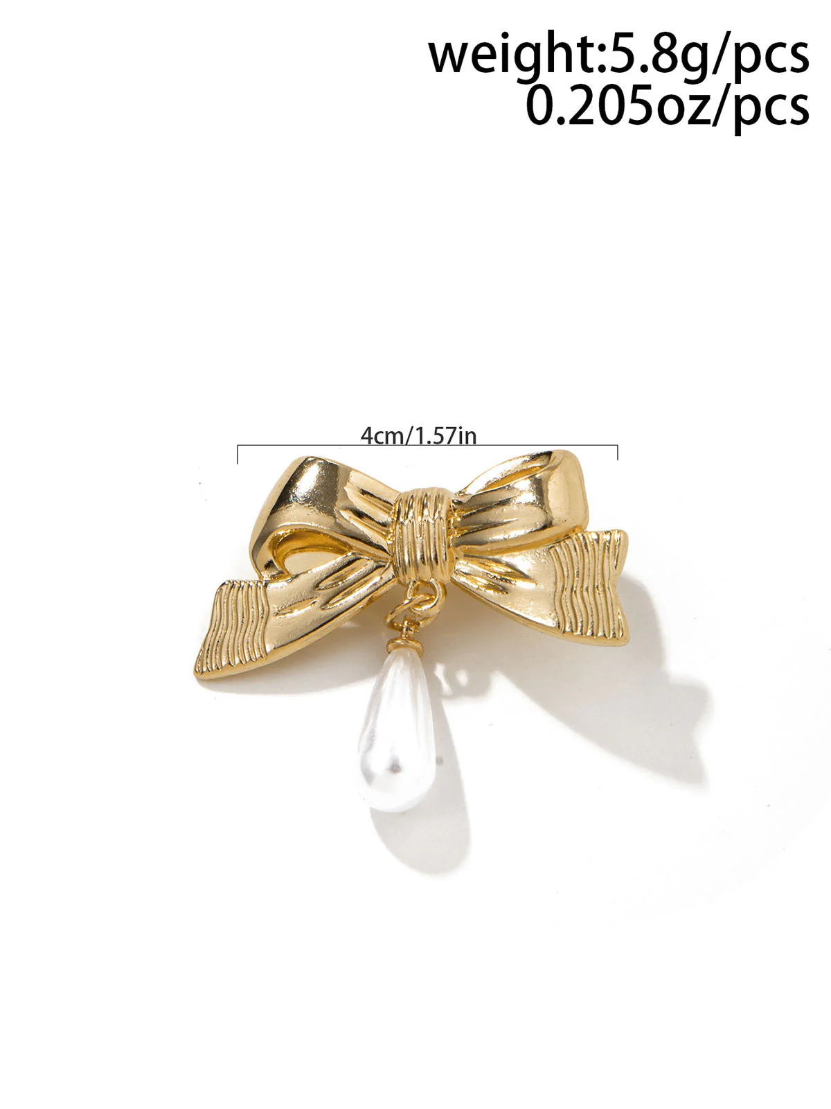 3D Bogen Perle Tropfen Haarspange - Image 6