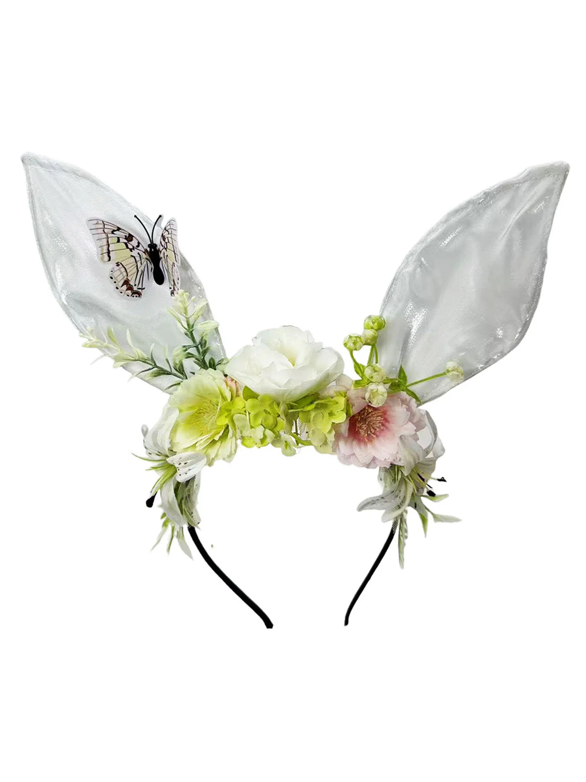 3D Blumen Schmetterling Netz Hase Haarband - Image 5