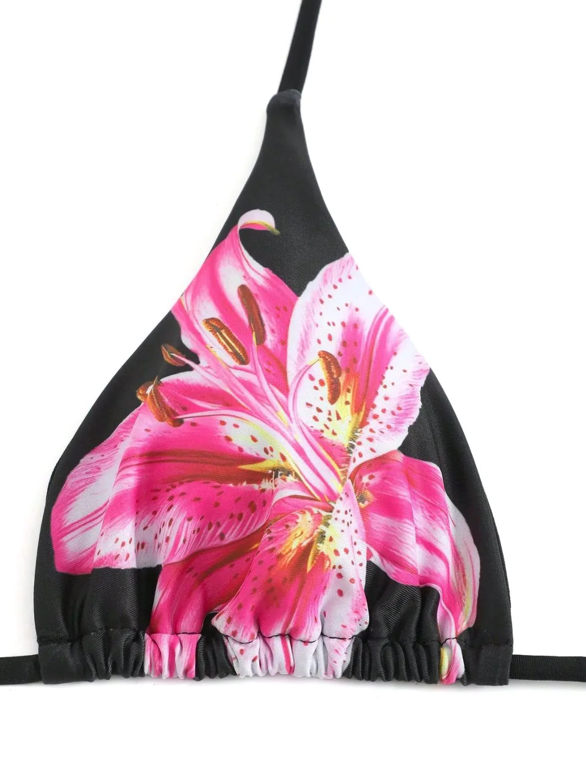 3PCS 1950er Netz Lilien Muster Bikini Set & Cover-Up - Image 3