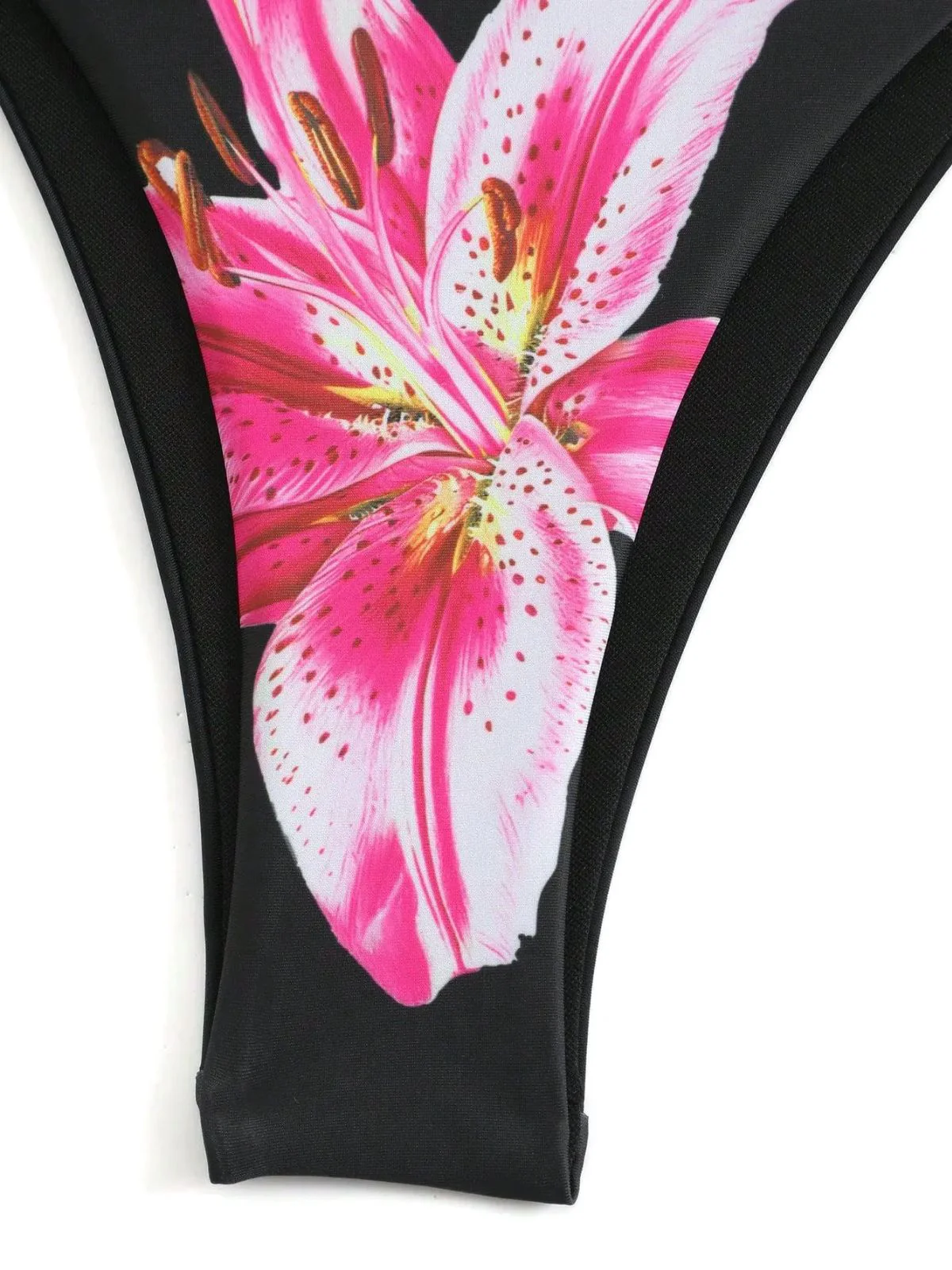 3PCS 1950er Netz Lilien Muster Bikini Set & Cover-Up - Image 4