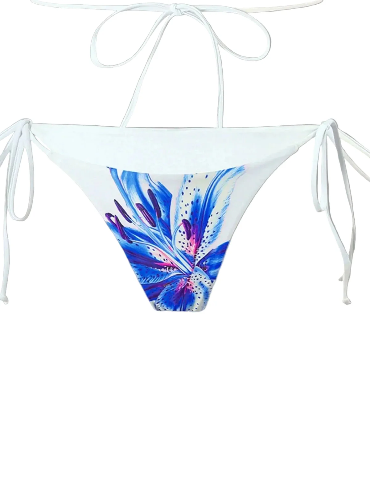 3PCS 1950er Netz Lilien Muster Bikini Set & Cover-Up - Image 7