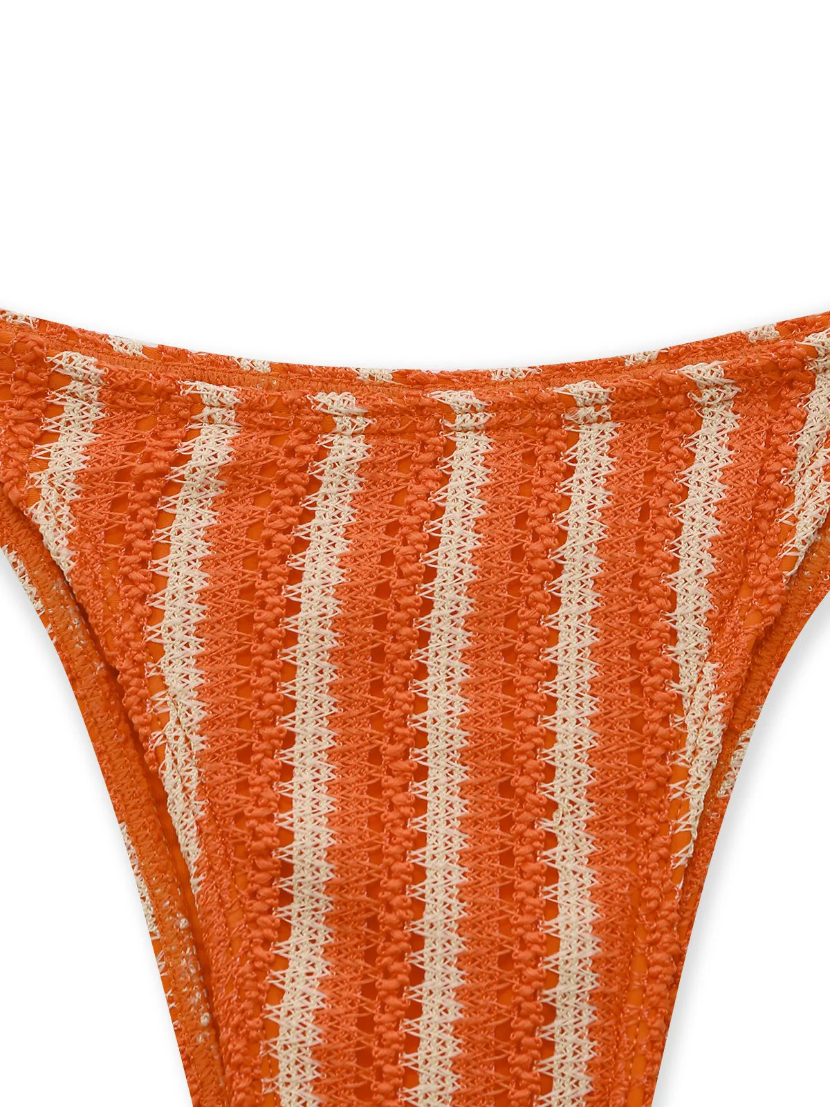 3PCS 1970er Streifen Stricken Boho Bikini Set & Cover-Up - Image 6