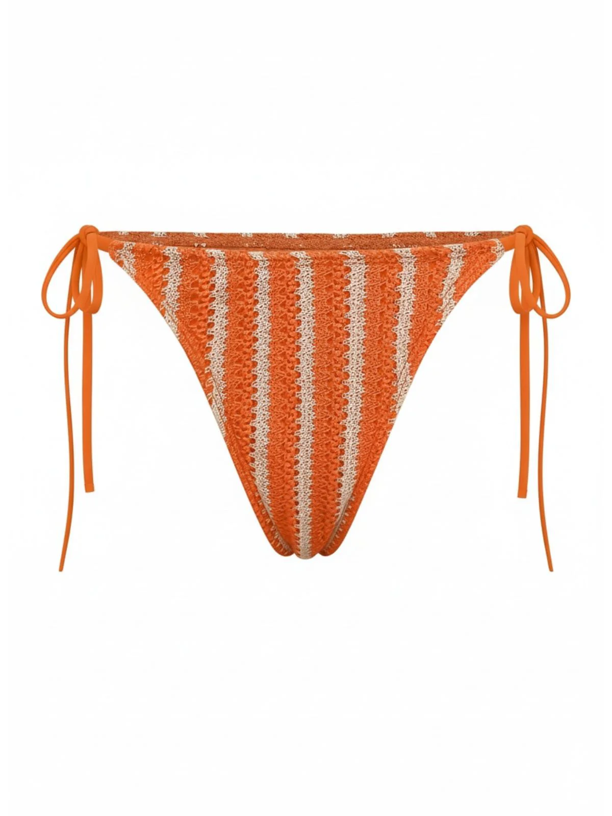 3PCS 1970er Streifen Stricken Boho Bikini Set & Cover-Up - Image 8