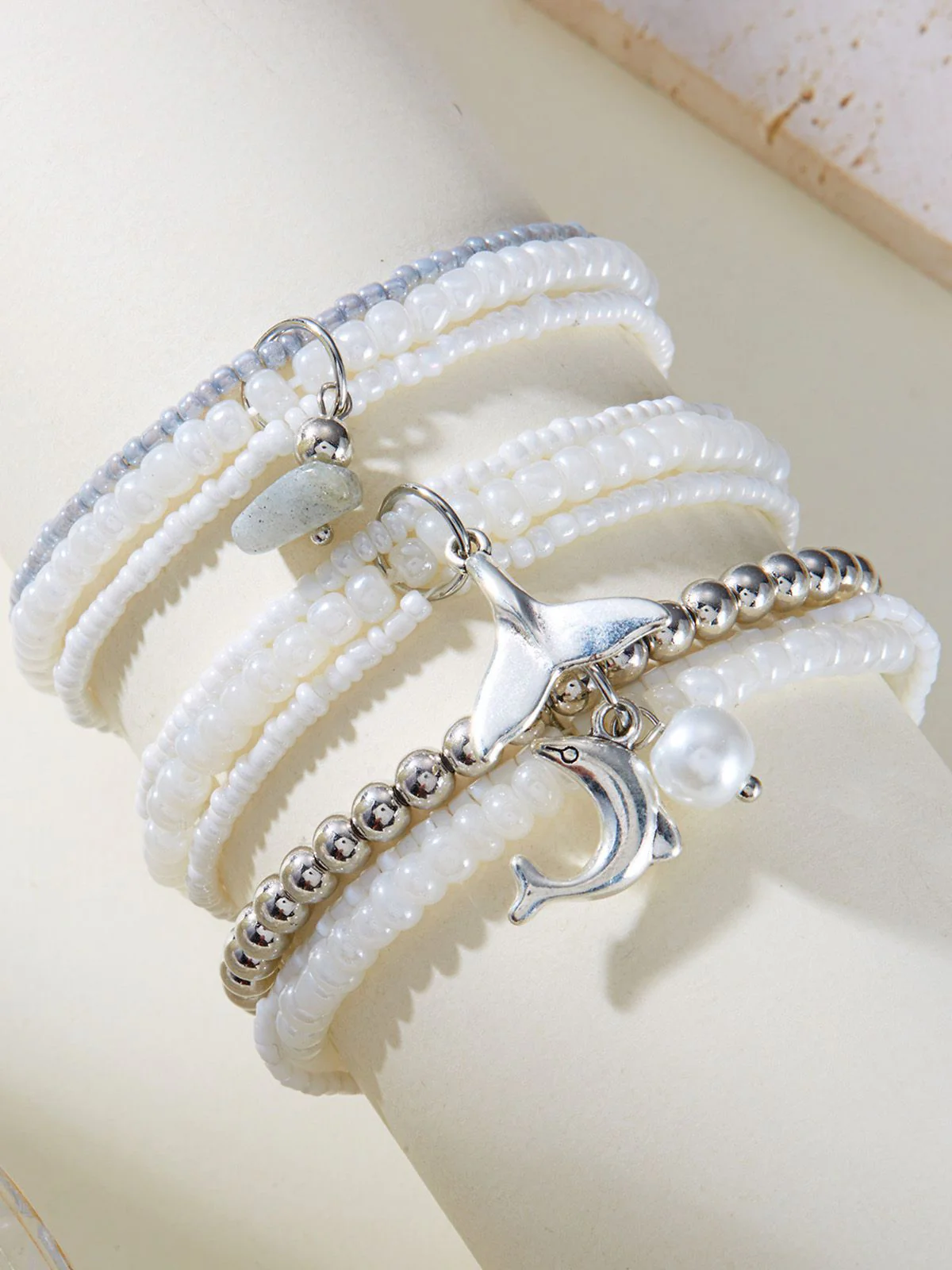 3PCS Muschel Delfin Anhänger Strand Armband Set - Image 10