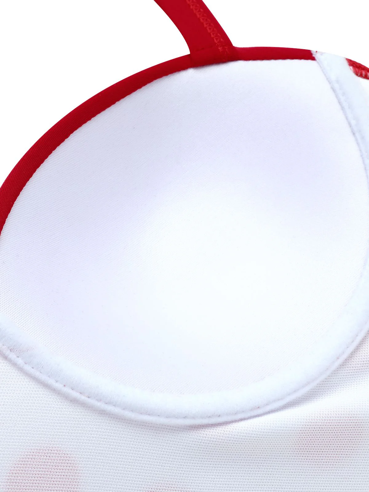 3Stk. Rotes Tupfen Faltenbadeanzug - Image 8