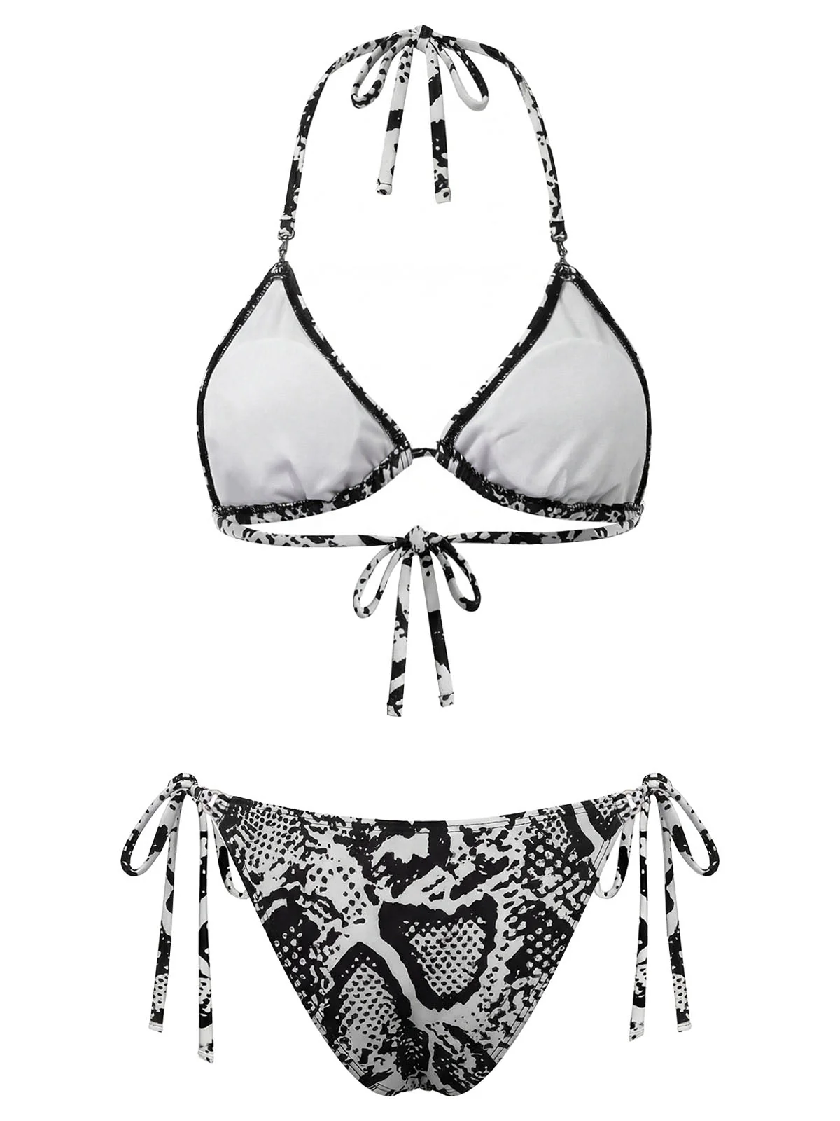 [Vorverkauf] 40er Badeanzug & Cover-Up mit Schlangen-Print und Twist - Image 6