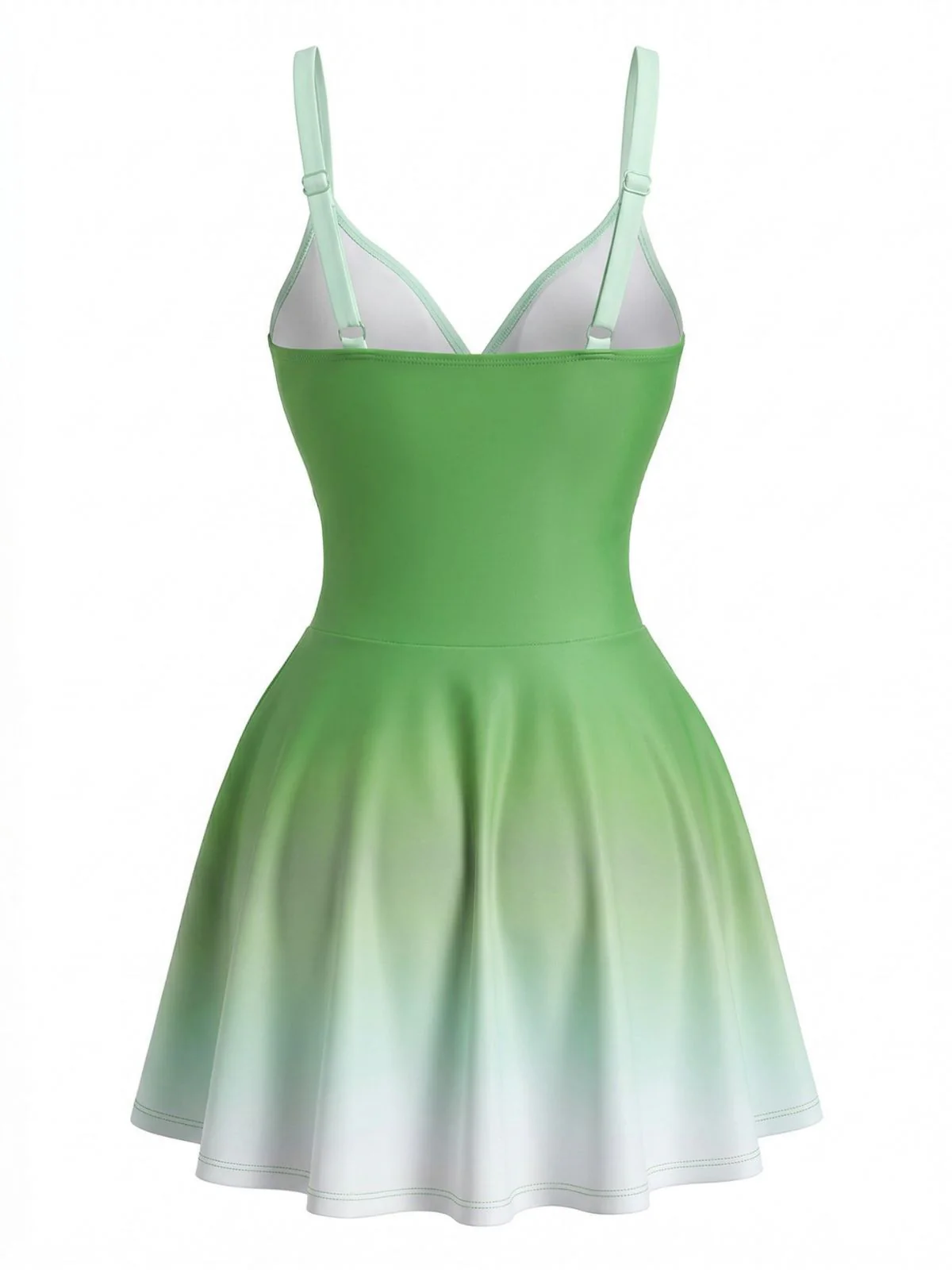 40er Badekleid mit gespiegeltem Ombre und Front-Twist - Image 3