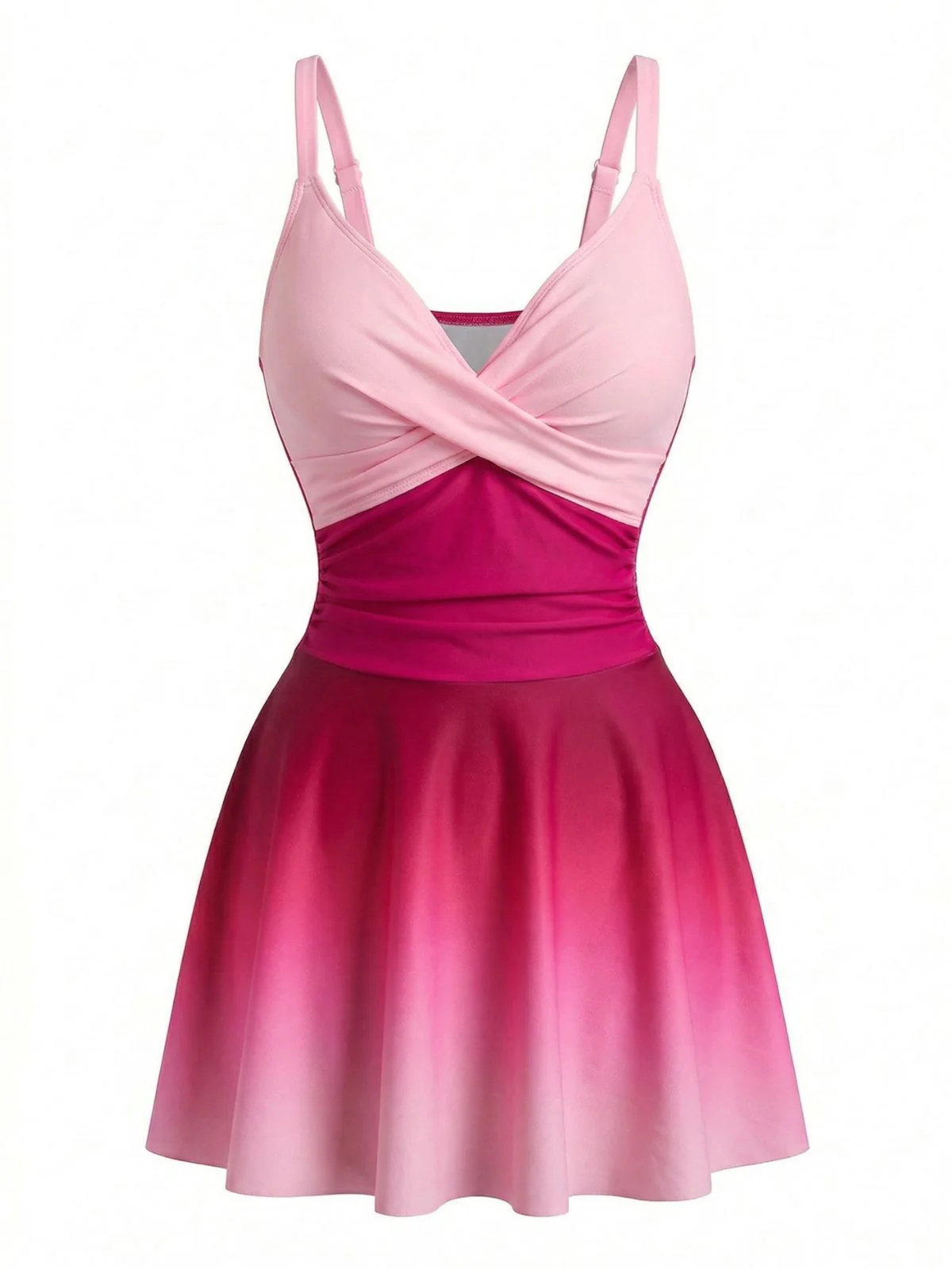 40er Badekleid mit gespiegeltem Ombre und Front-Twist - Image 6