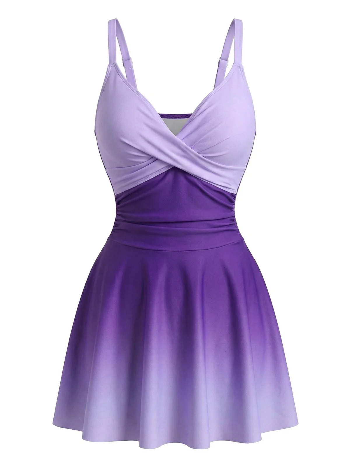 40er Badekleid mit gespiegeltem Ombre und Front-Twist - Image 8
