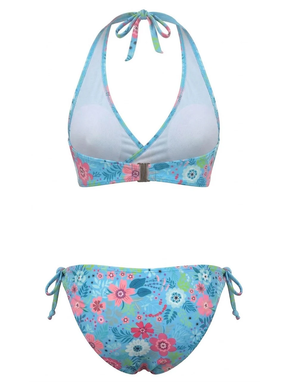 40er Bikini-Set mit Neckholder und Blumen-Print - Image 7