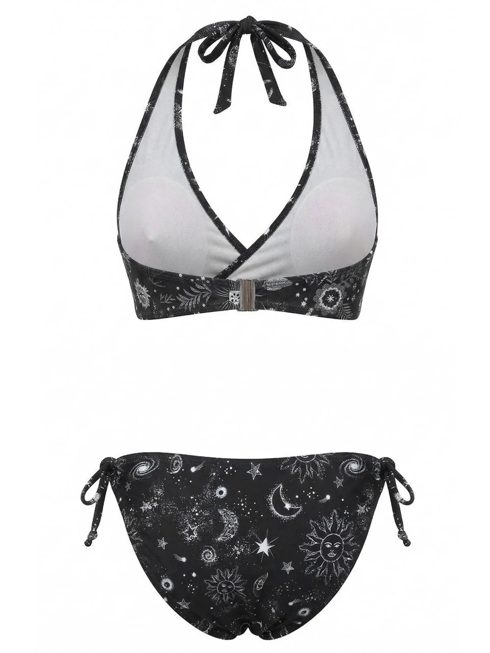 40er Bikini-Set mit Neckholder und Blumen-Print - Image 9