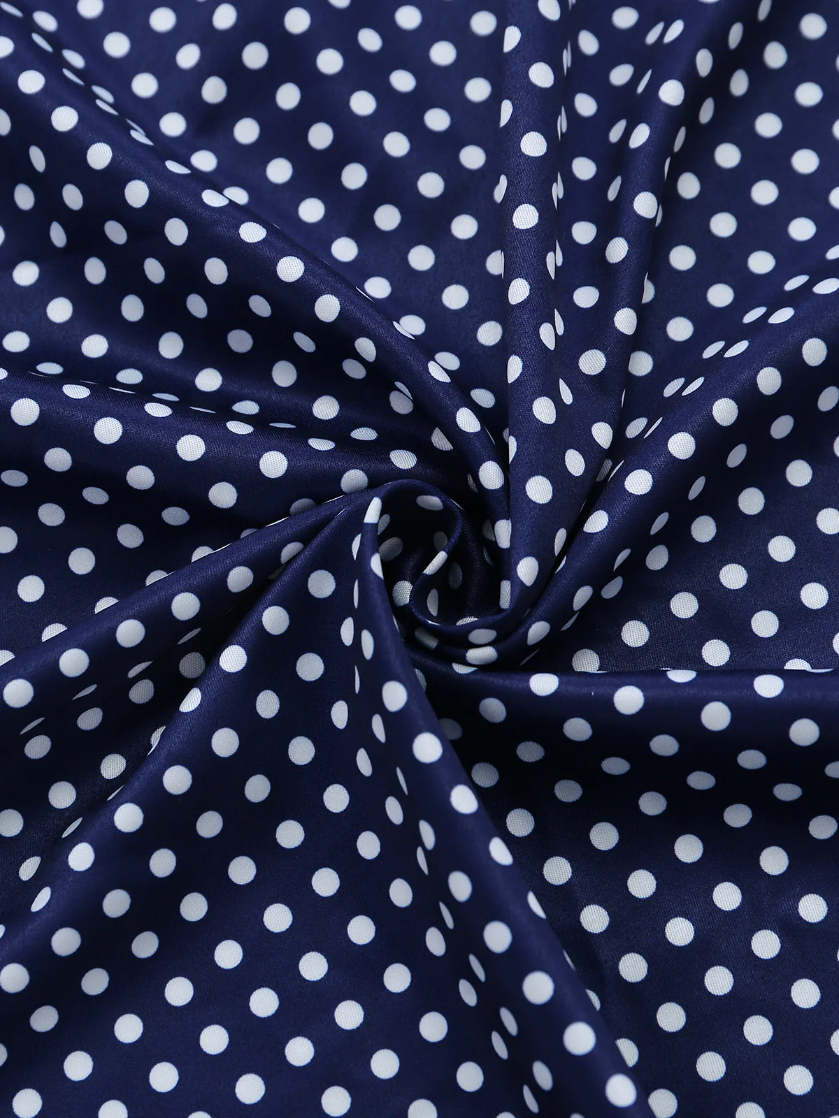 [Vorverkauf] 40er Plisséekleid mit Polka-Dots und asymmetrischem Saum - Image 8